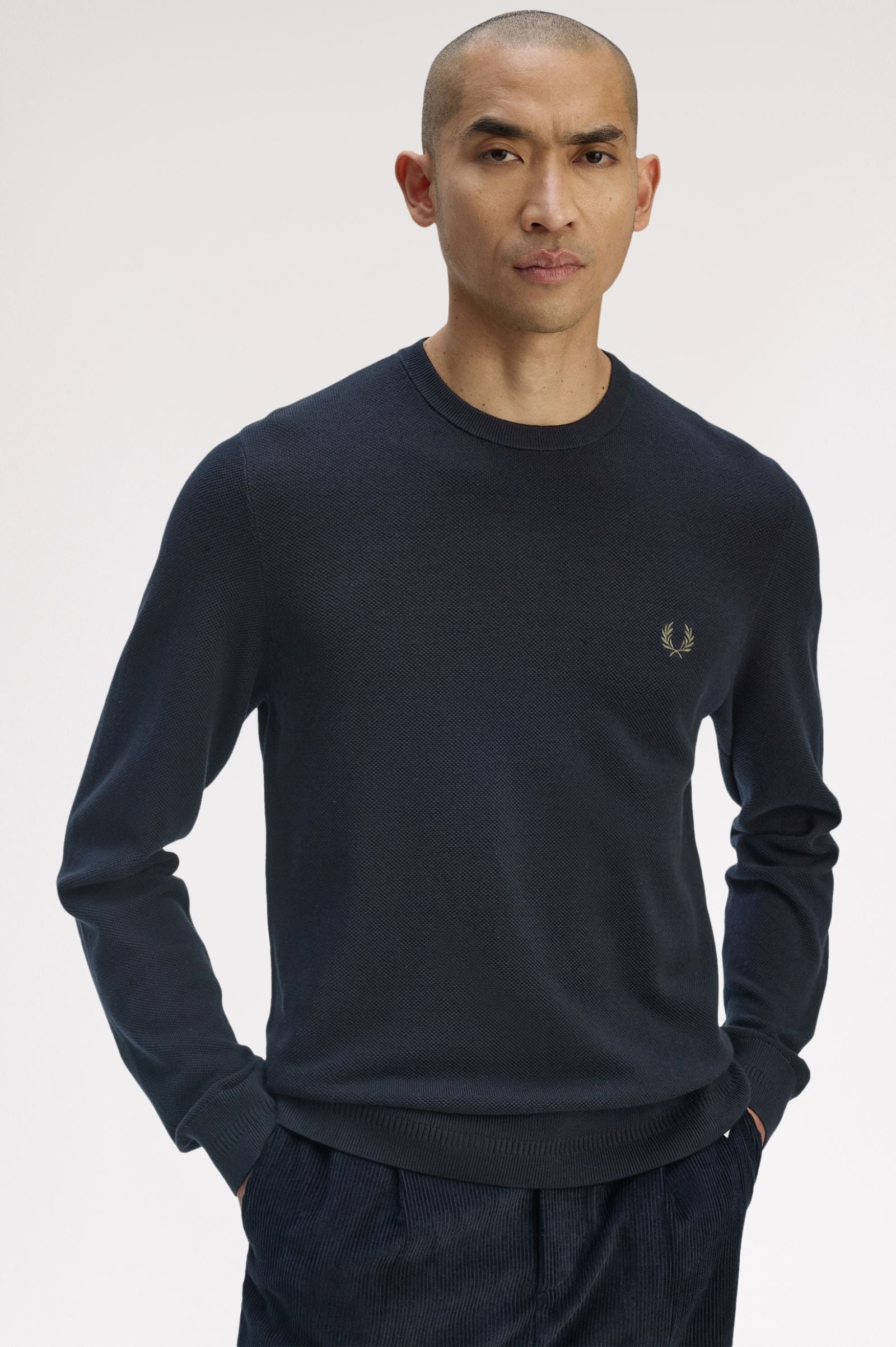 Pique Stitch Jumper Fred Perry AW25 - Navy