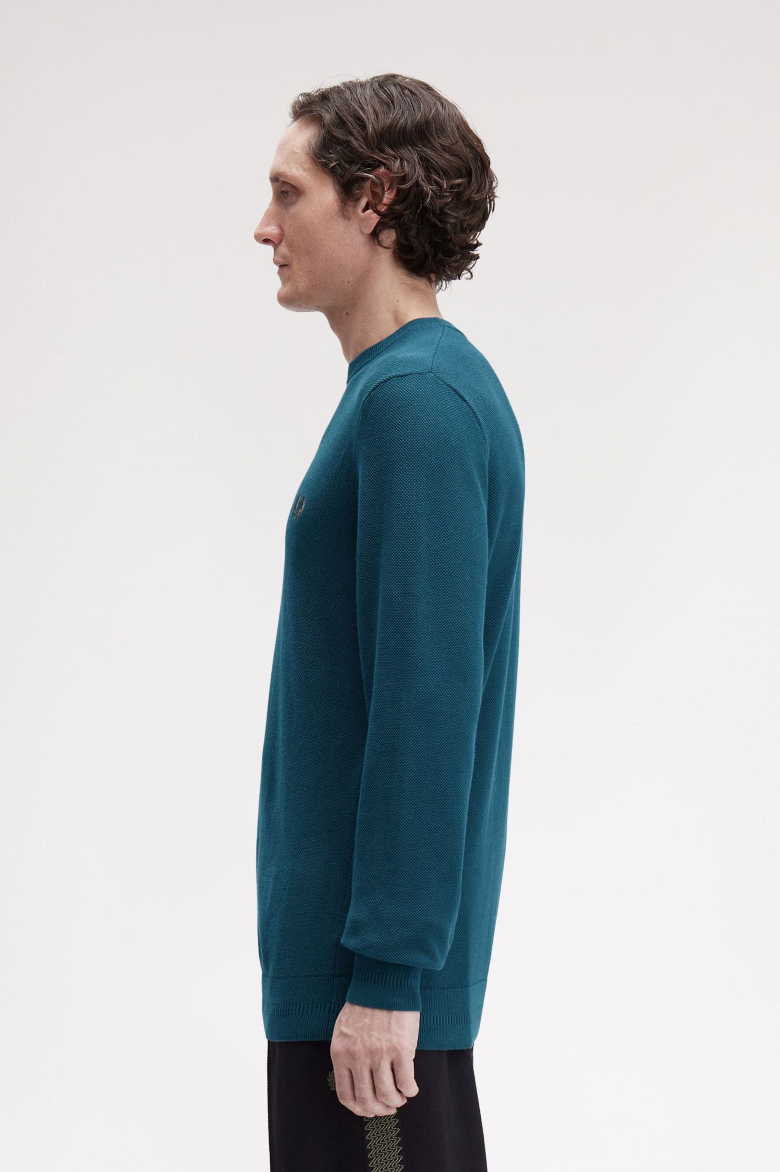 Pique Stitch Jumper Fred Perry AW25 - Dark Petrol