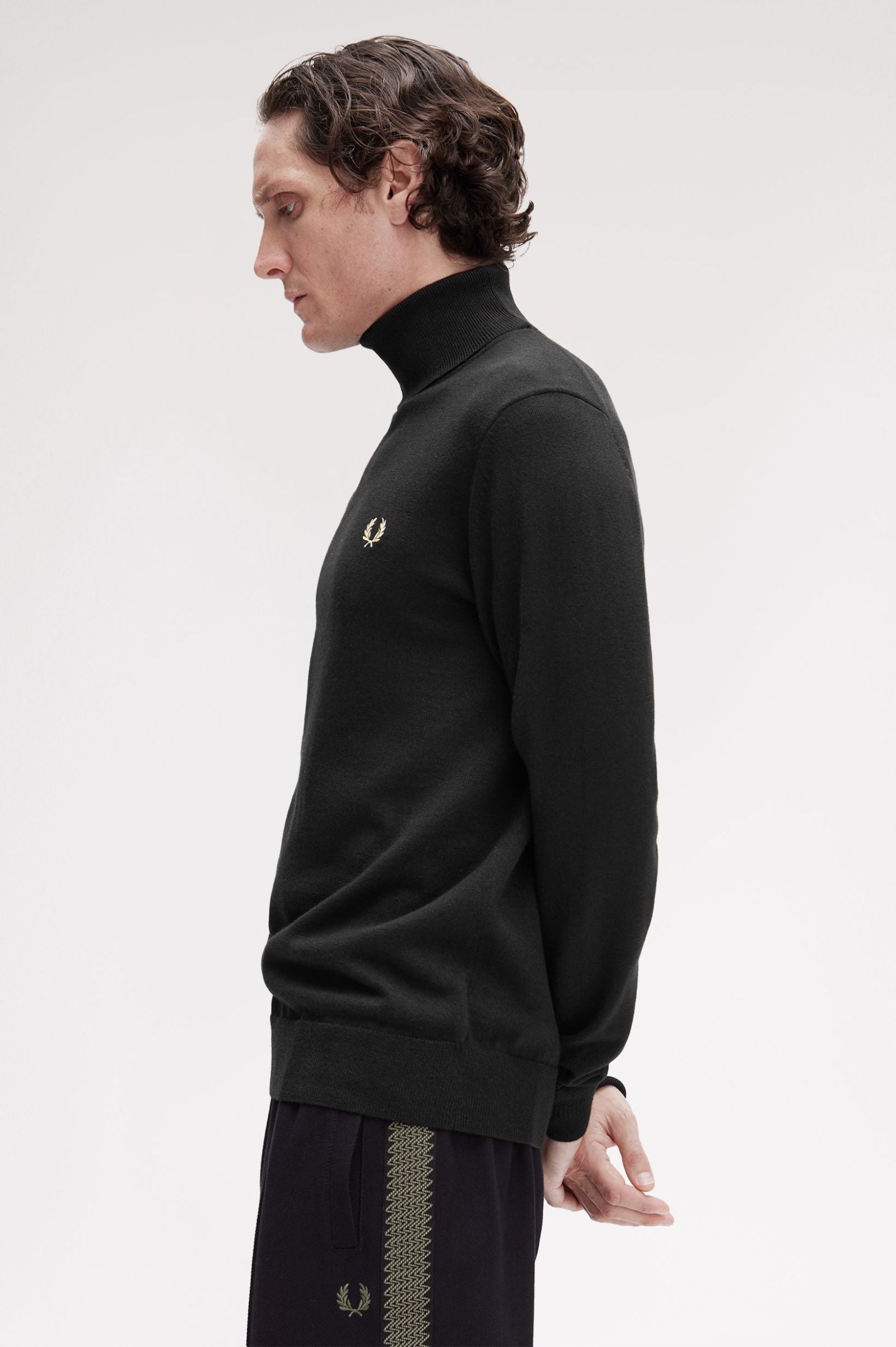 Roll Neck Jumper Fred Perry AW25 - Black