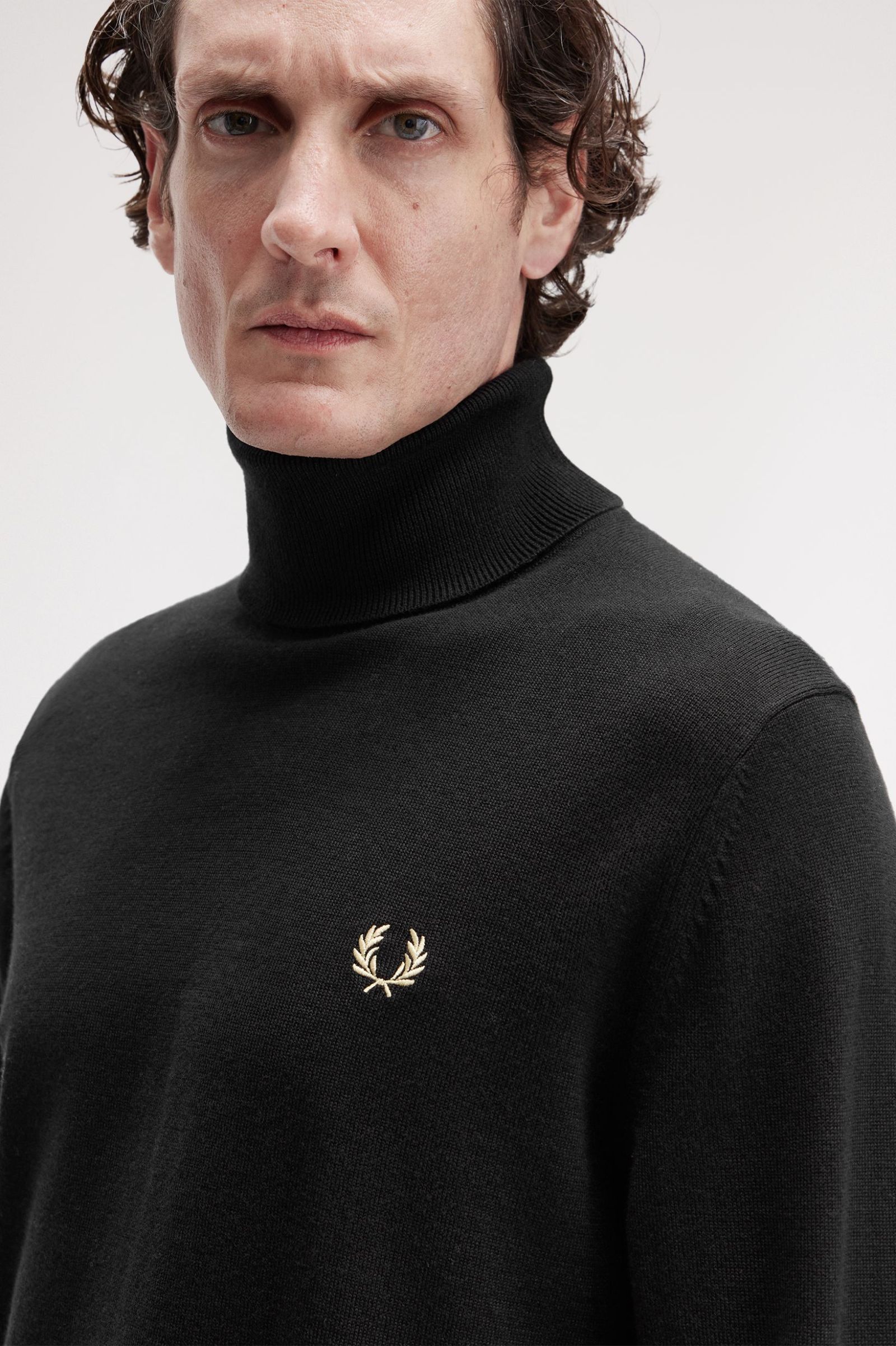 Roll Neck Jumper Fred Perry AW25 - Black