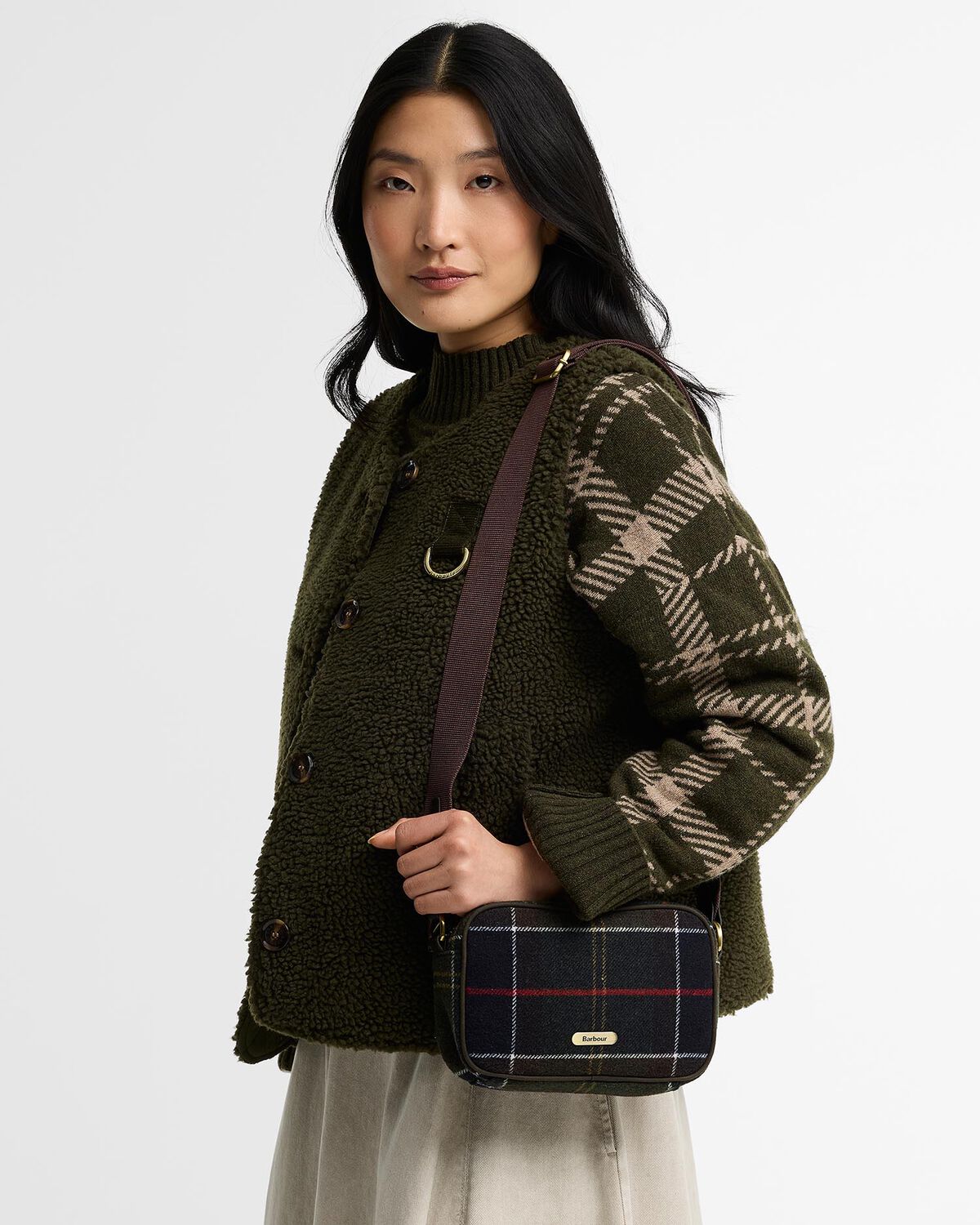 Barbour – Contin TTN Mini Crossbody Bag – Classic Tartan