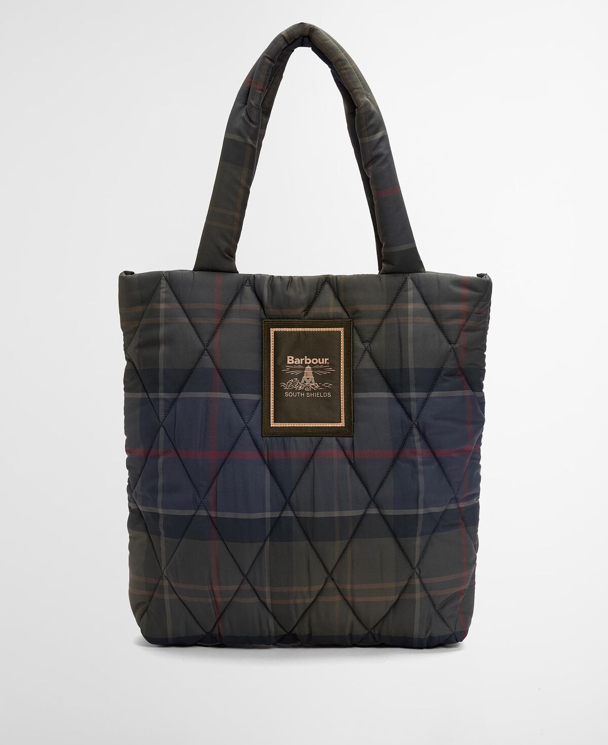 Barbour – Tartan Arlene Quilted Tote Bag – Shadow Classic Tartan