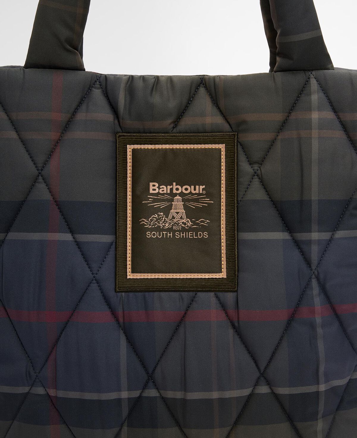 Barbour – Tartan Arlene Quilted Tote Bag – Shadow Classic Tartan