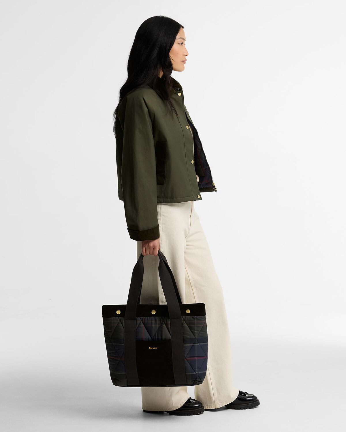 Barbour – Healy Tartan Tote Bag – Shadow Classic Tartan
