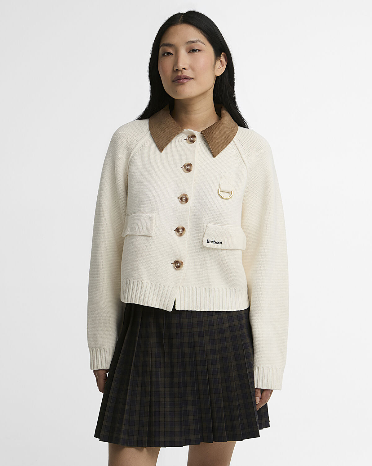 Barbour – Alverstone Knitted Cardigan (Donna) – Ecru