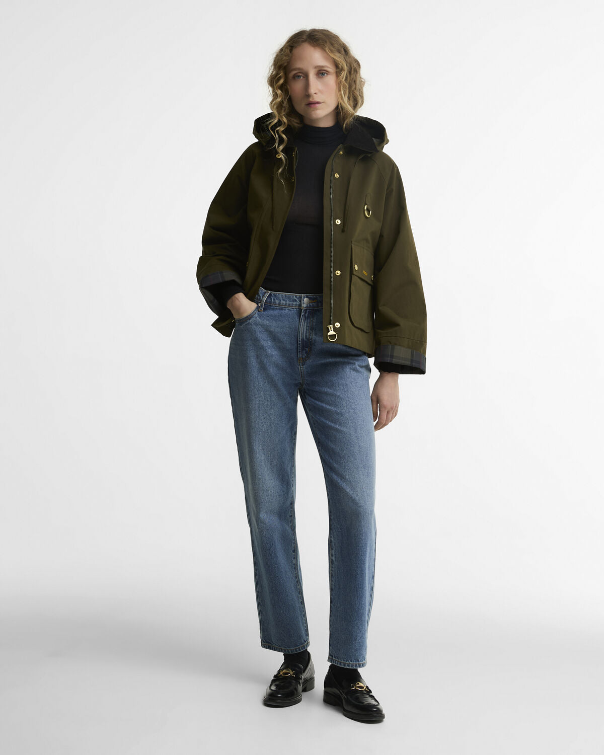 Barbour – Terrington Showerproof Jacket (Donna) – Olive/Shadow Classic