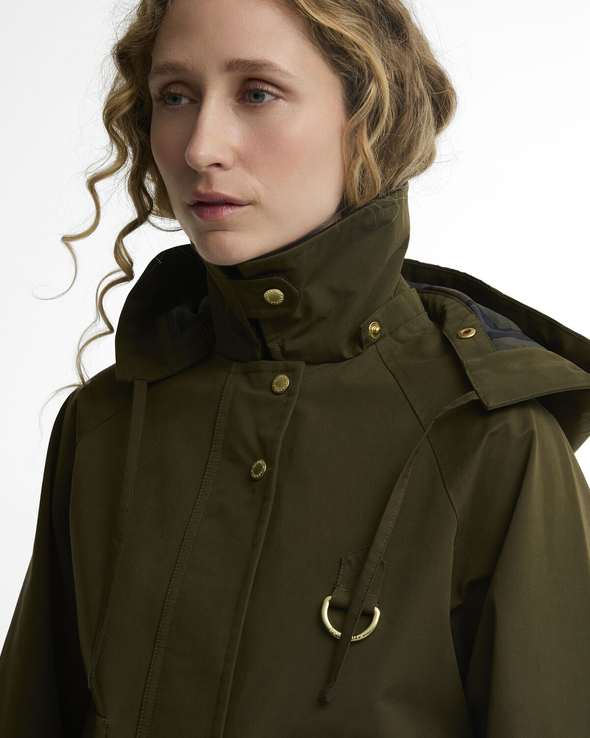 Barbour – Terrington Showerproof Jacket (Donna) – Olive/Shadow Classic