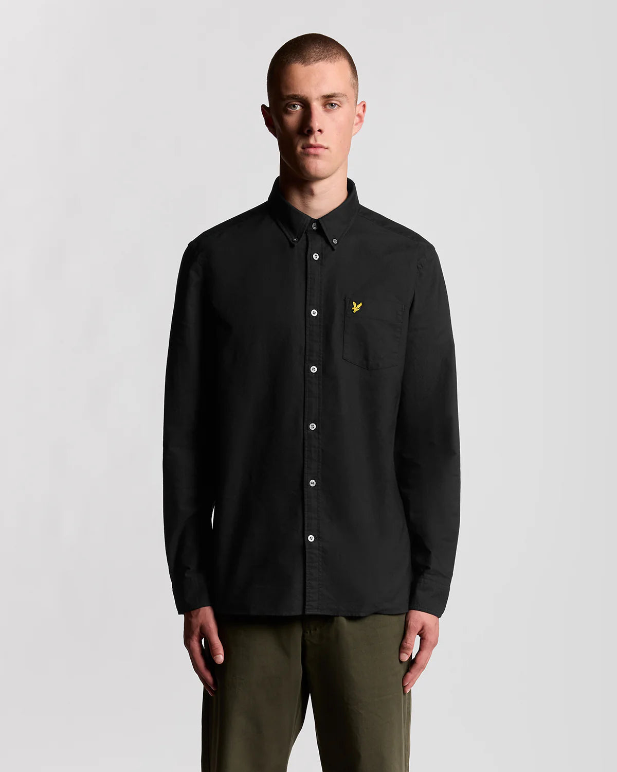 Plain Oxford Shirt Lyle & Scott AW25 - Jet Black