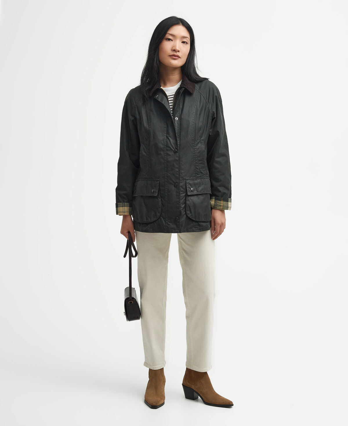 Barbour – Beadnell Wax Jacket (Donna) – Sage