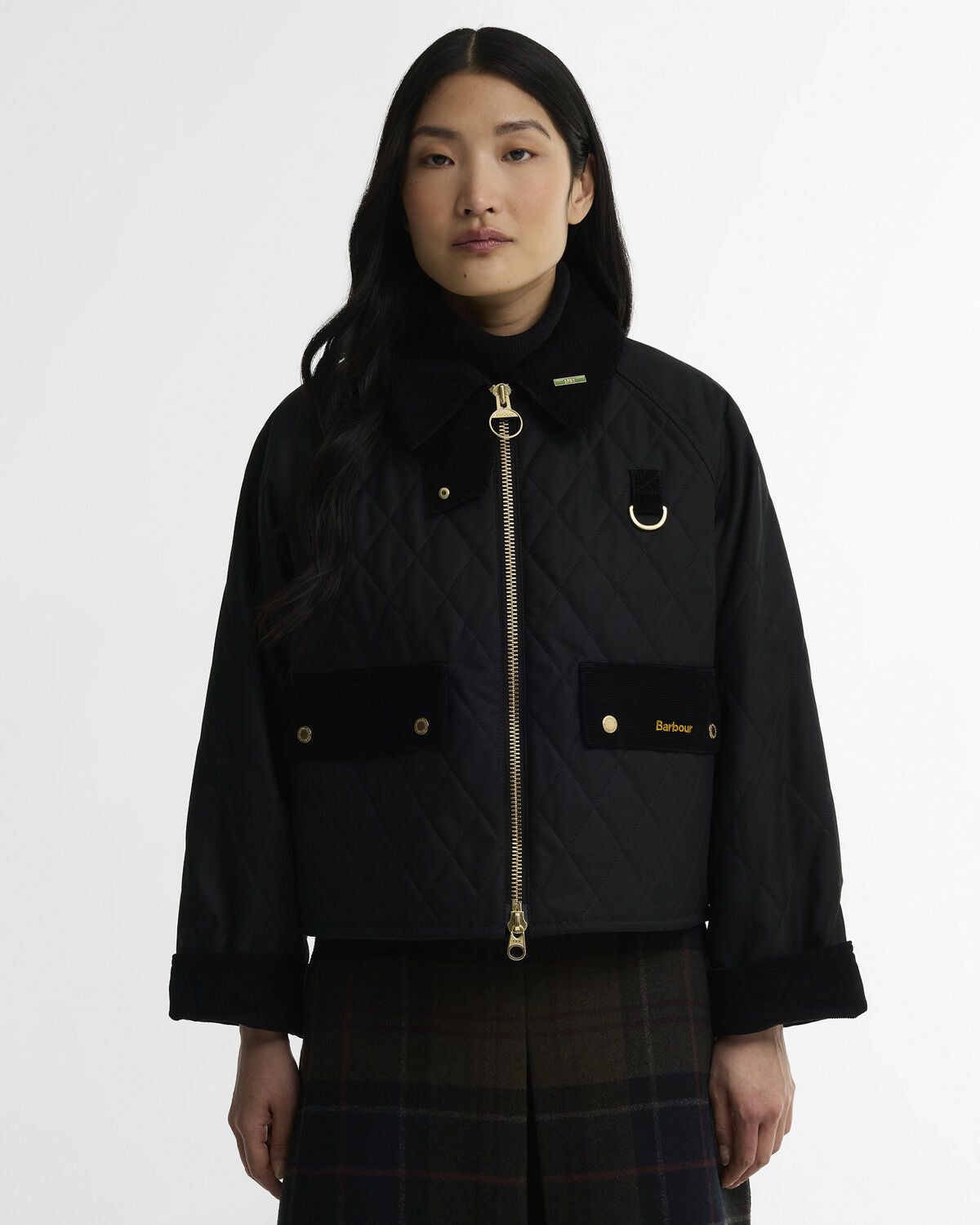 Barbour – Icons Quilted Spey Wax Jacket (Donna) – Black/Classic