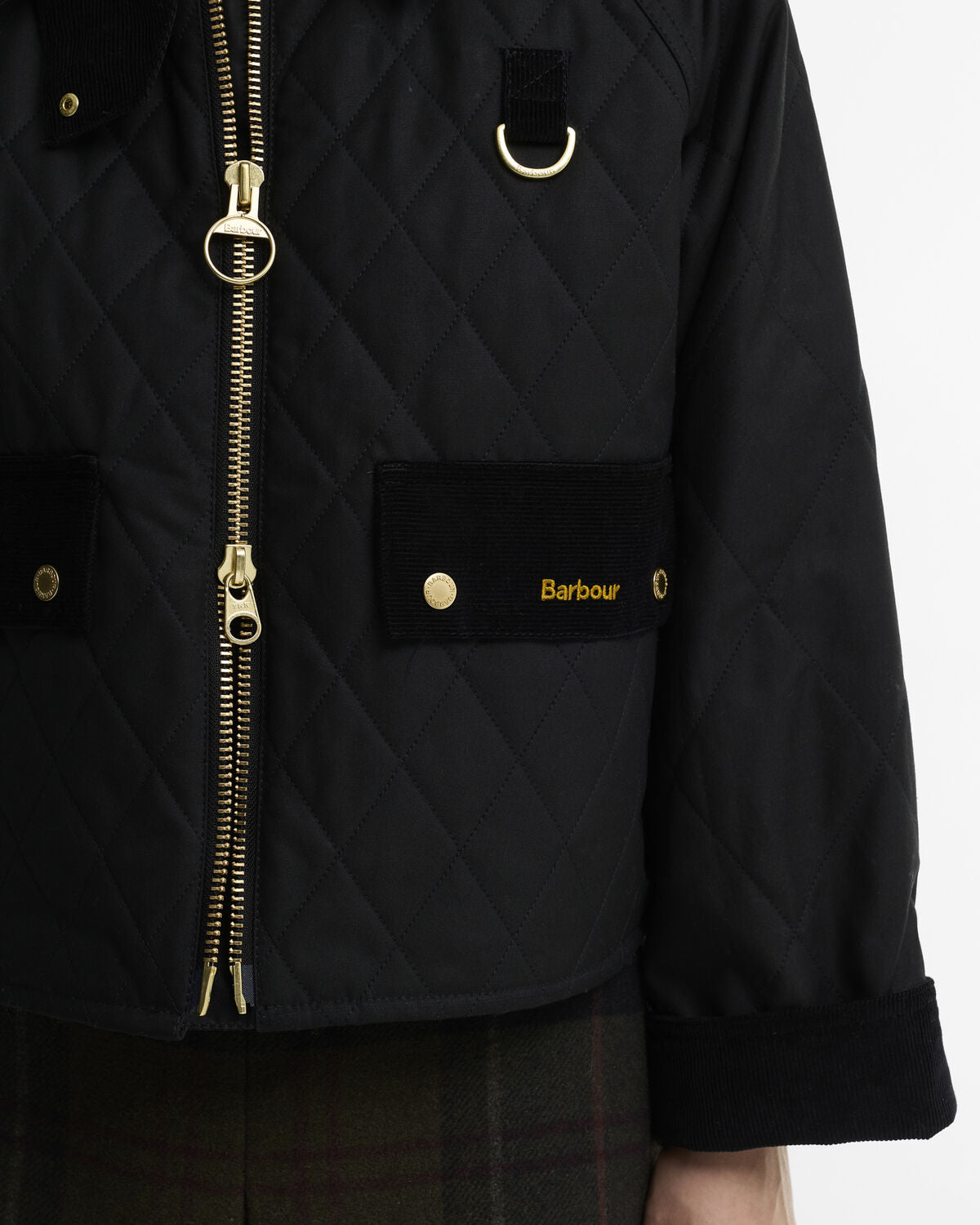 Barbour – Icons Quilted Spey Wax Jacket (Donna) – Black/Classic