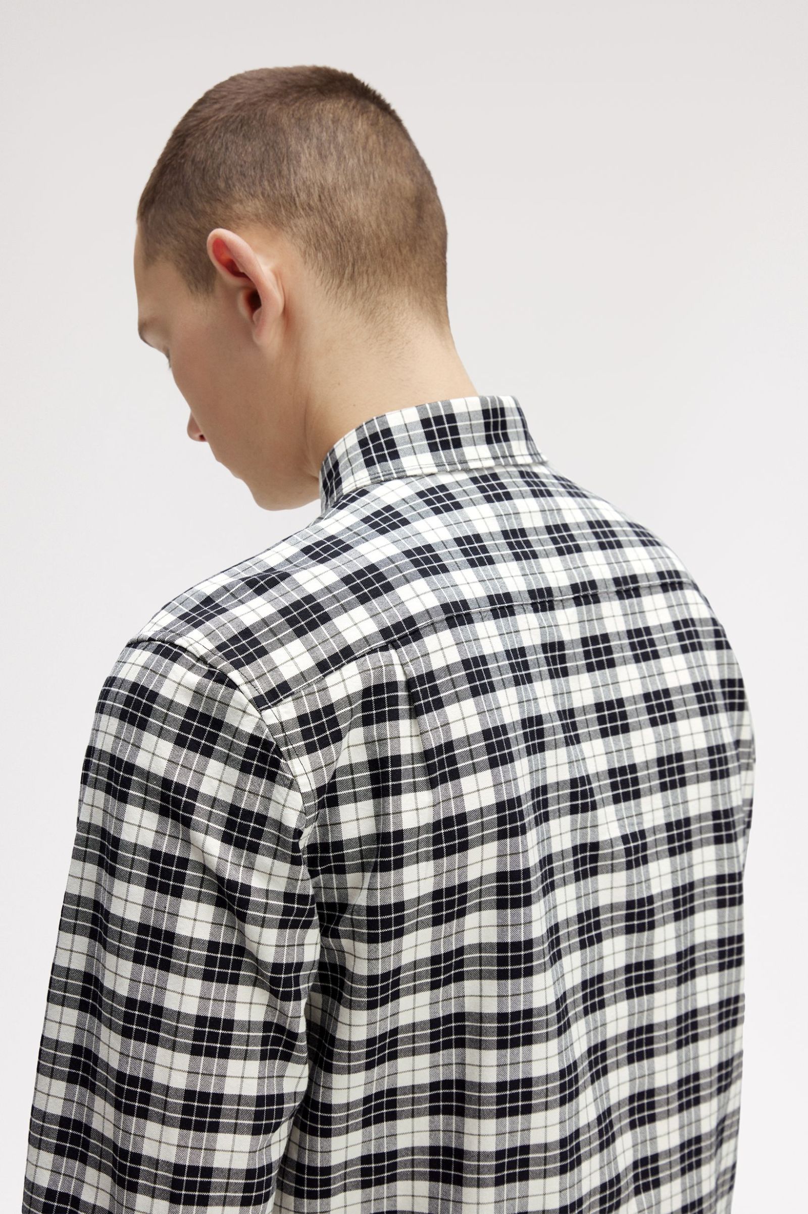 Tartan Oxford Shirt Fred Perry AW25 - Ecru