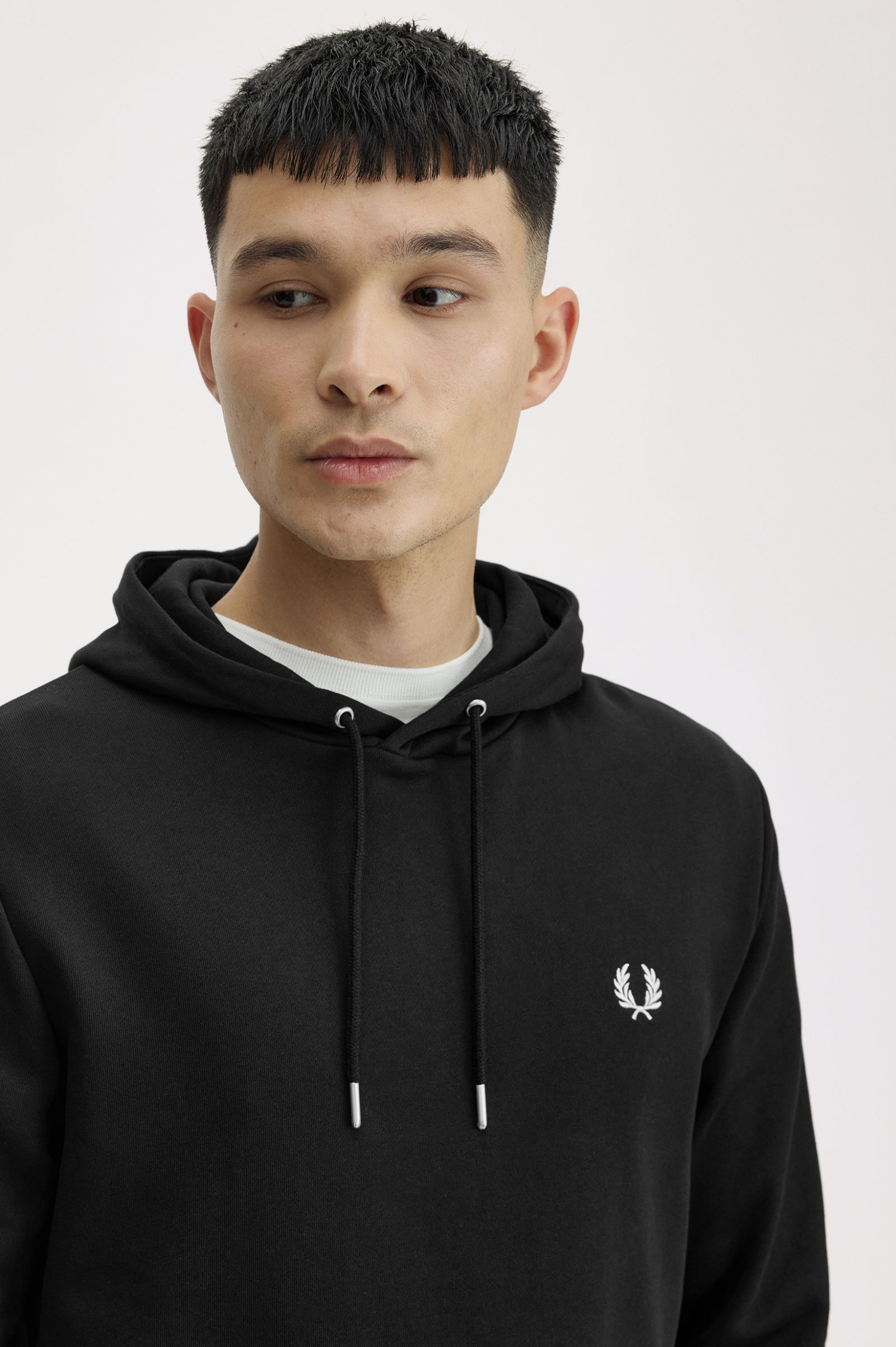 Tipped Hooded Sweatshirt Fred Perry AW25 - Black