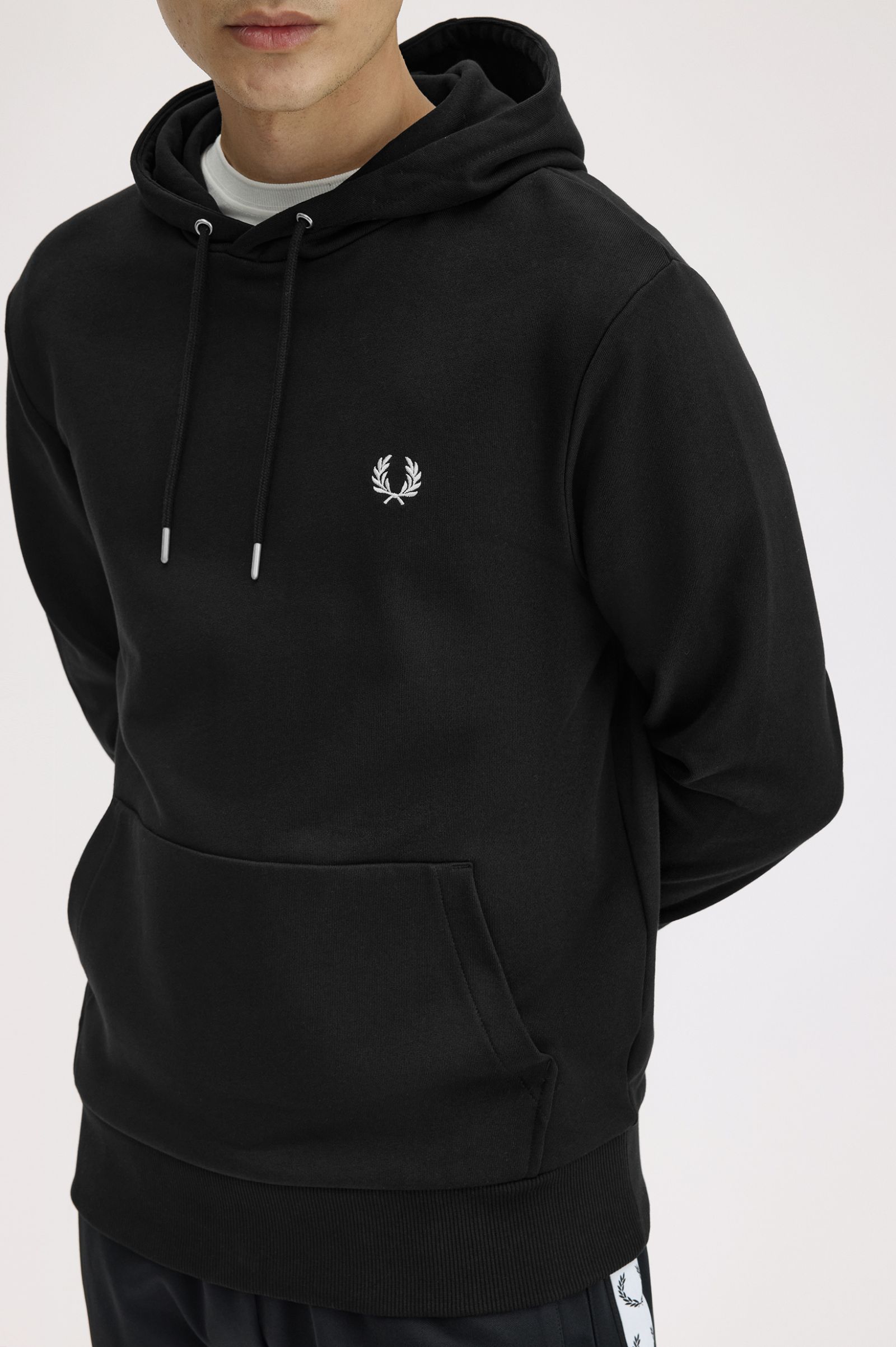 Tipped Hooded Sweatshirt Fred Perry AW25 - Black