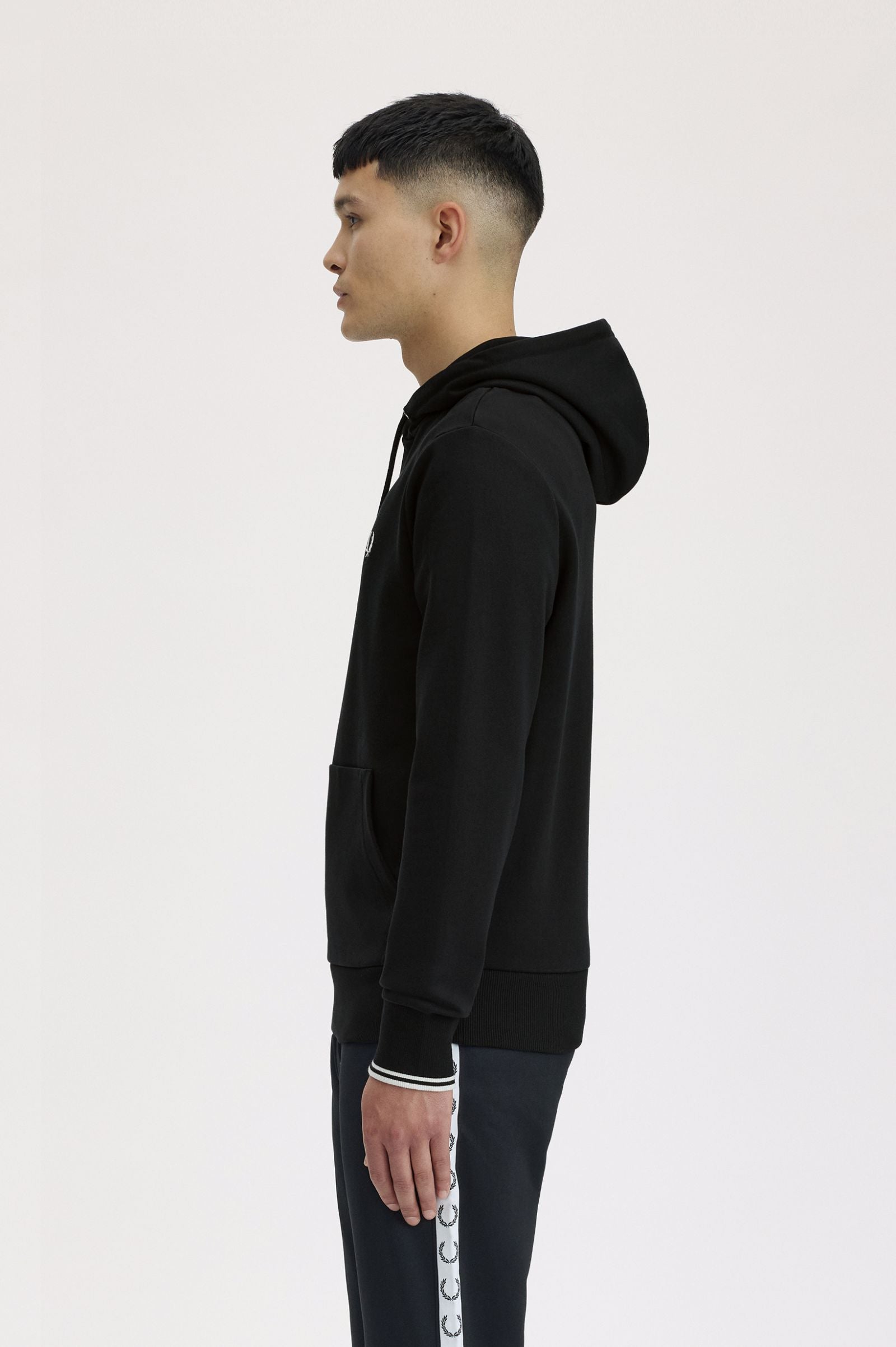 Tipped Hooded Sweatshirt Fred Perry AW25 - Black