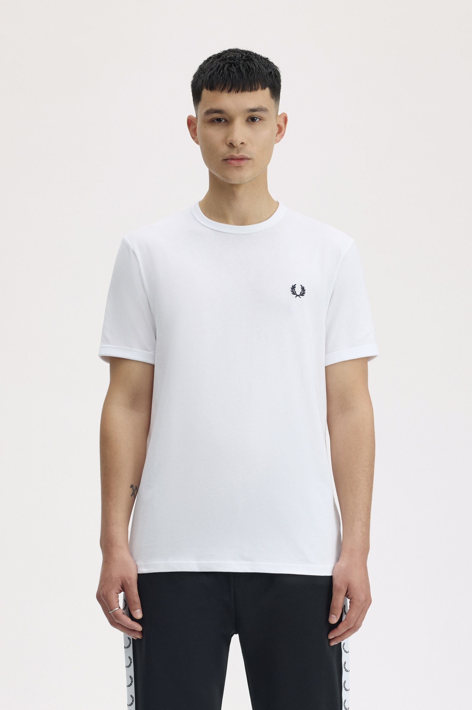 Fred Perry Ringer T-Shirt - White