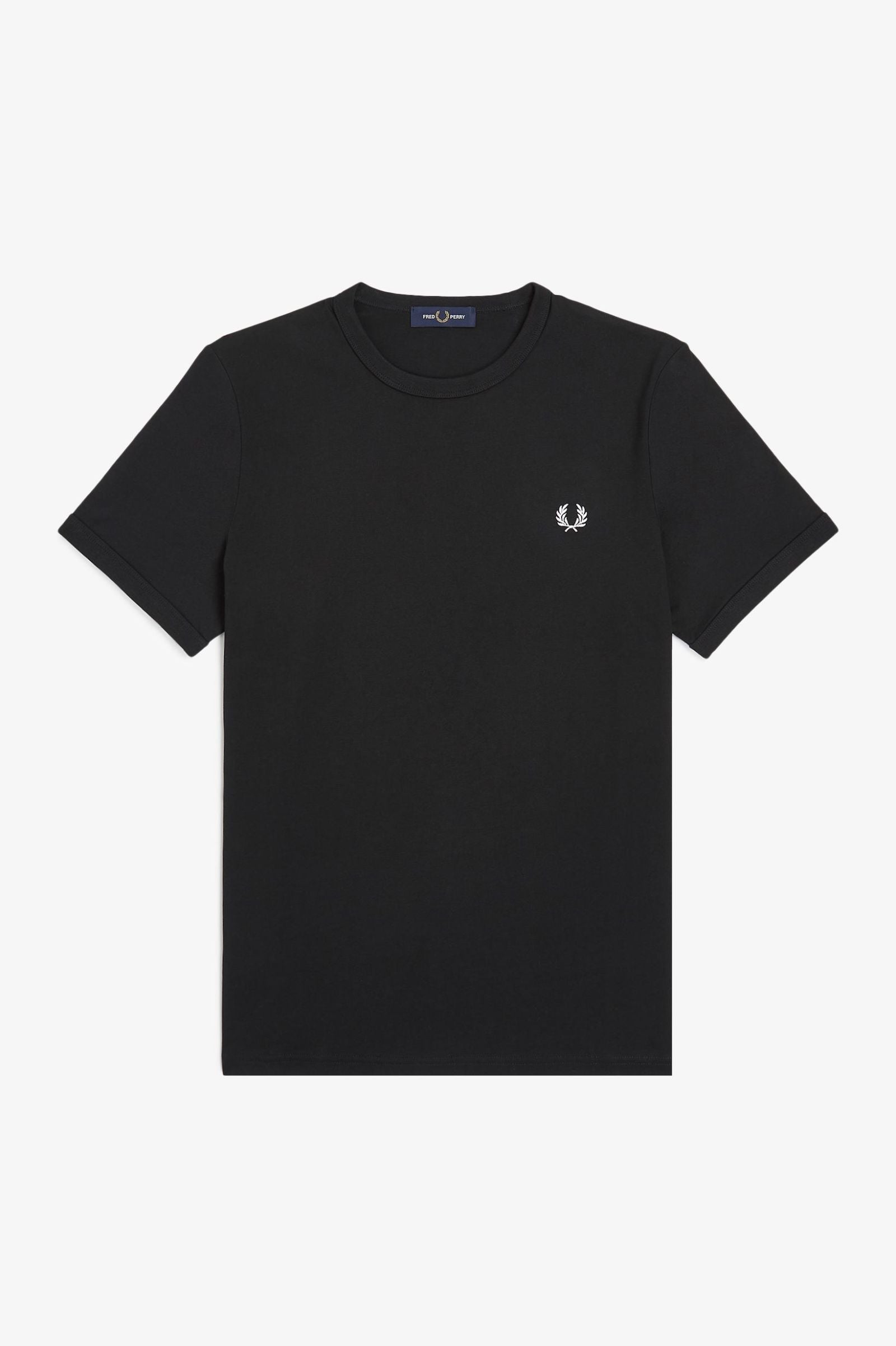 Fred Perry Ringer T-Shirt - Black