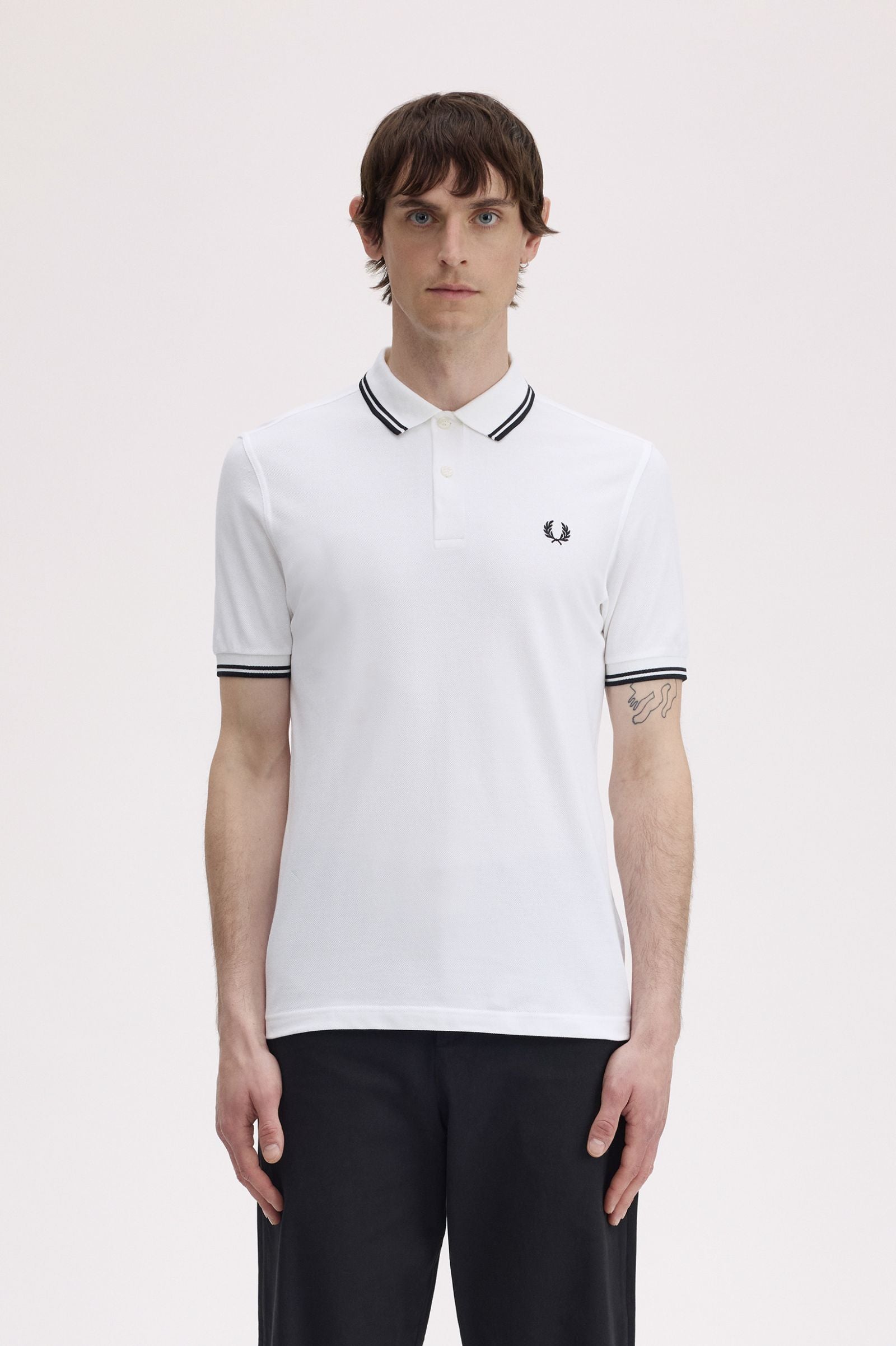Fred Perry Twin Tipped Fred Perry Shirt - White