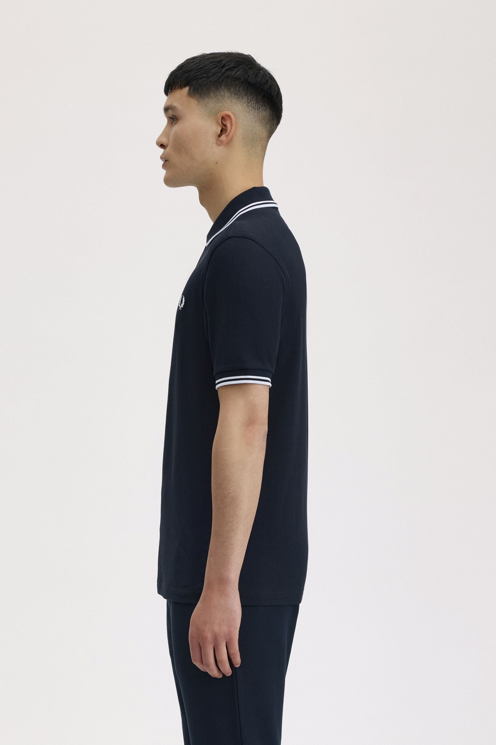 Twin Tipped Polo Fred Perry Shirt AW25 - Navy / White