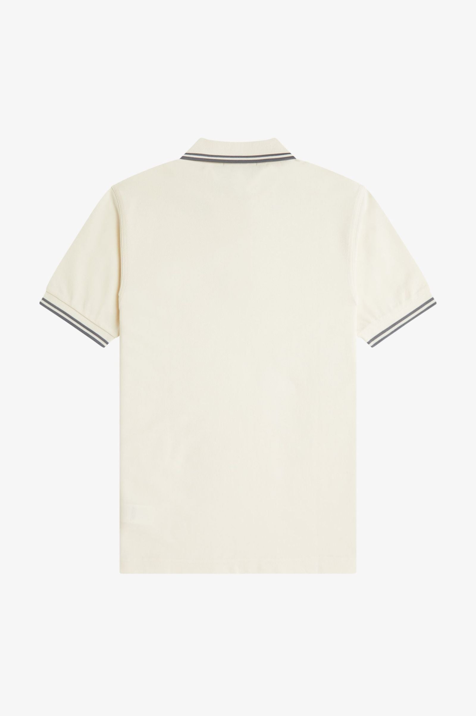Fred Perry Twin Tipped Fred Perry Shirt - Ecru / Stockport Blue / Stockport Blue