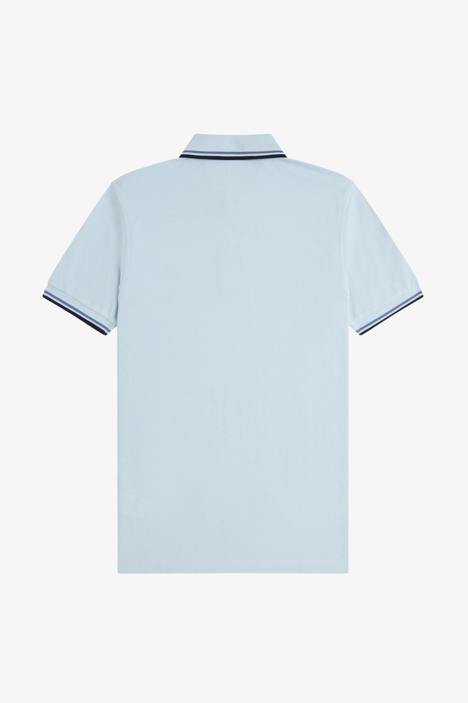 Fred Perry Twin Tipped Fred Perry Shirt - Light Ice / Ace Blue / Navy