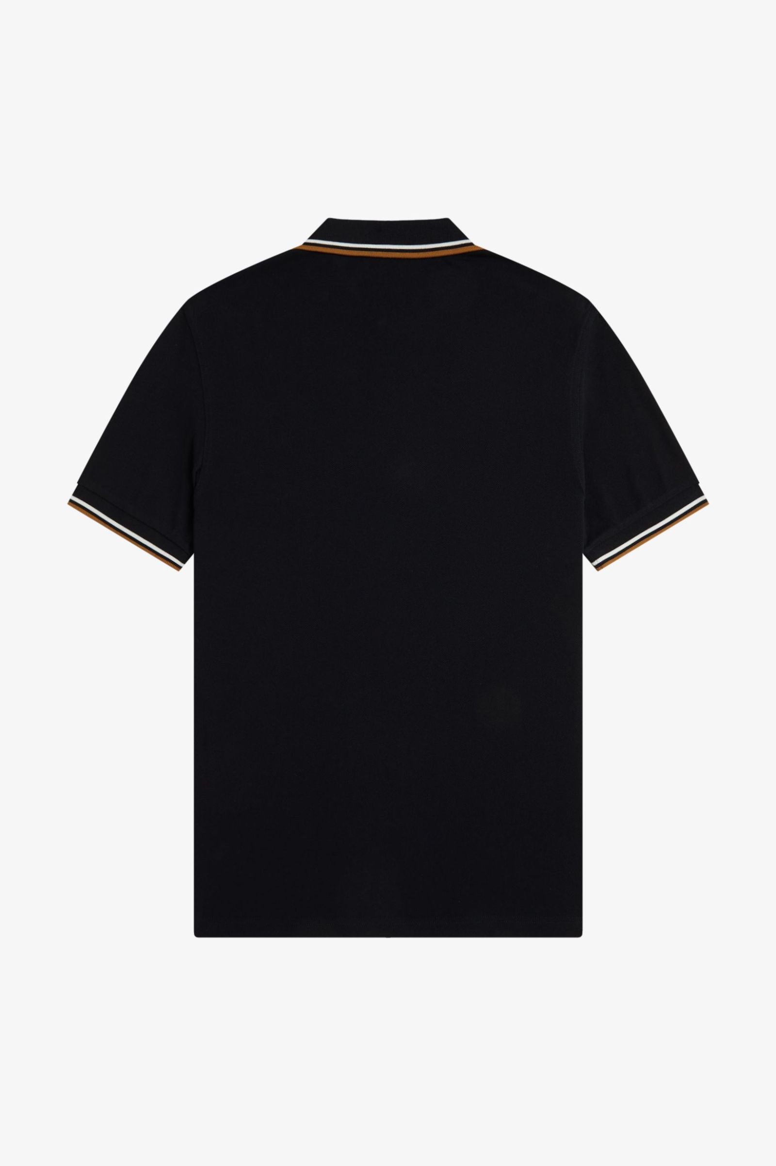 Fred Perry Twin Tipped Fred Perry Shirt - Black / Ecru / Dark Caramel