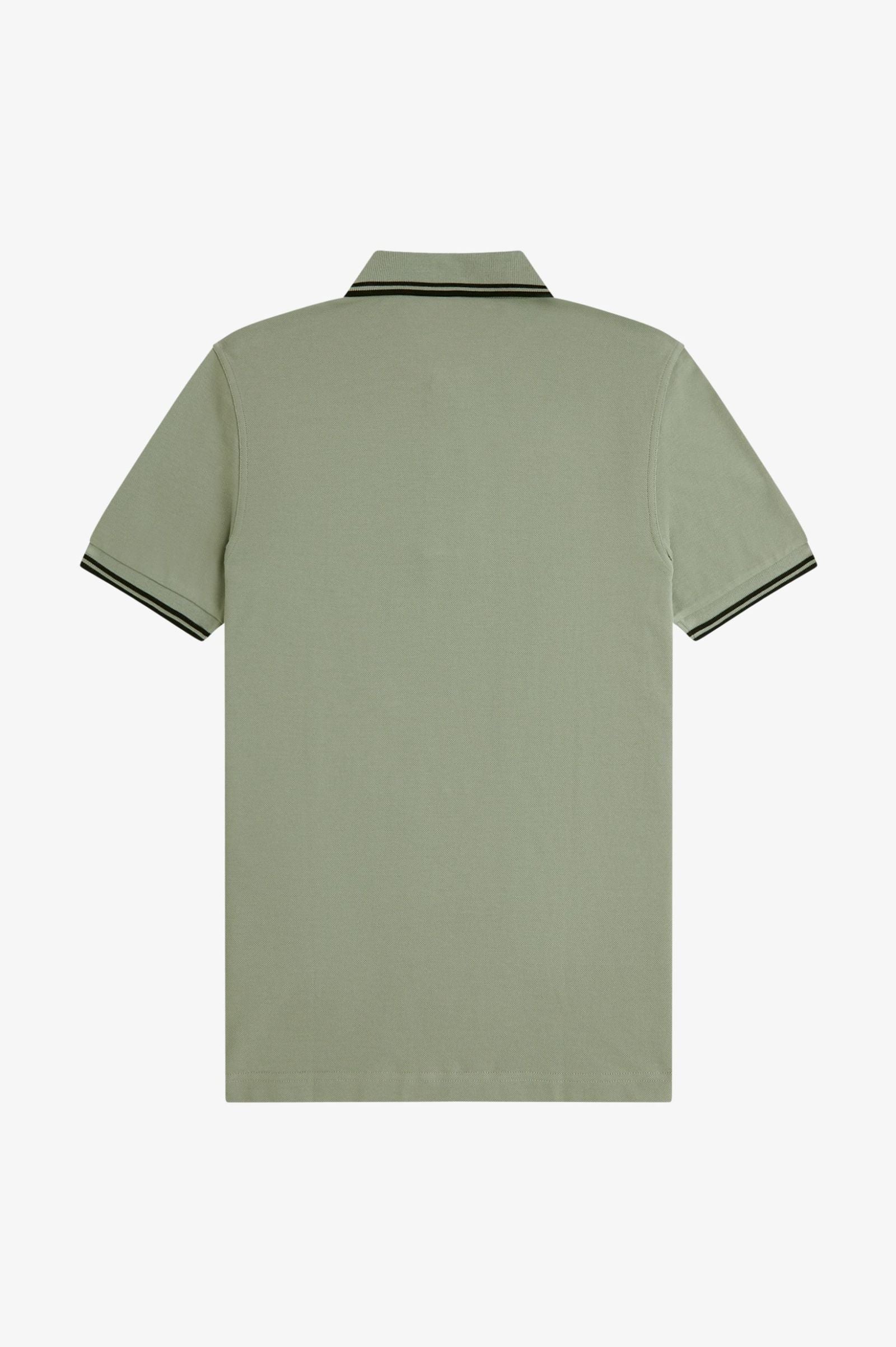 Fred Perry Twin Tipped Fred Perry Shirt - Seagrass / Black / Black