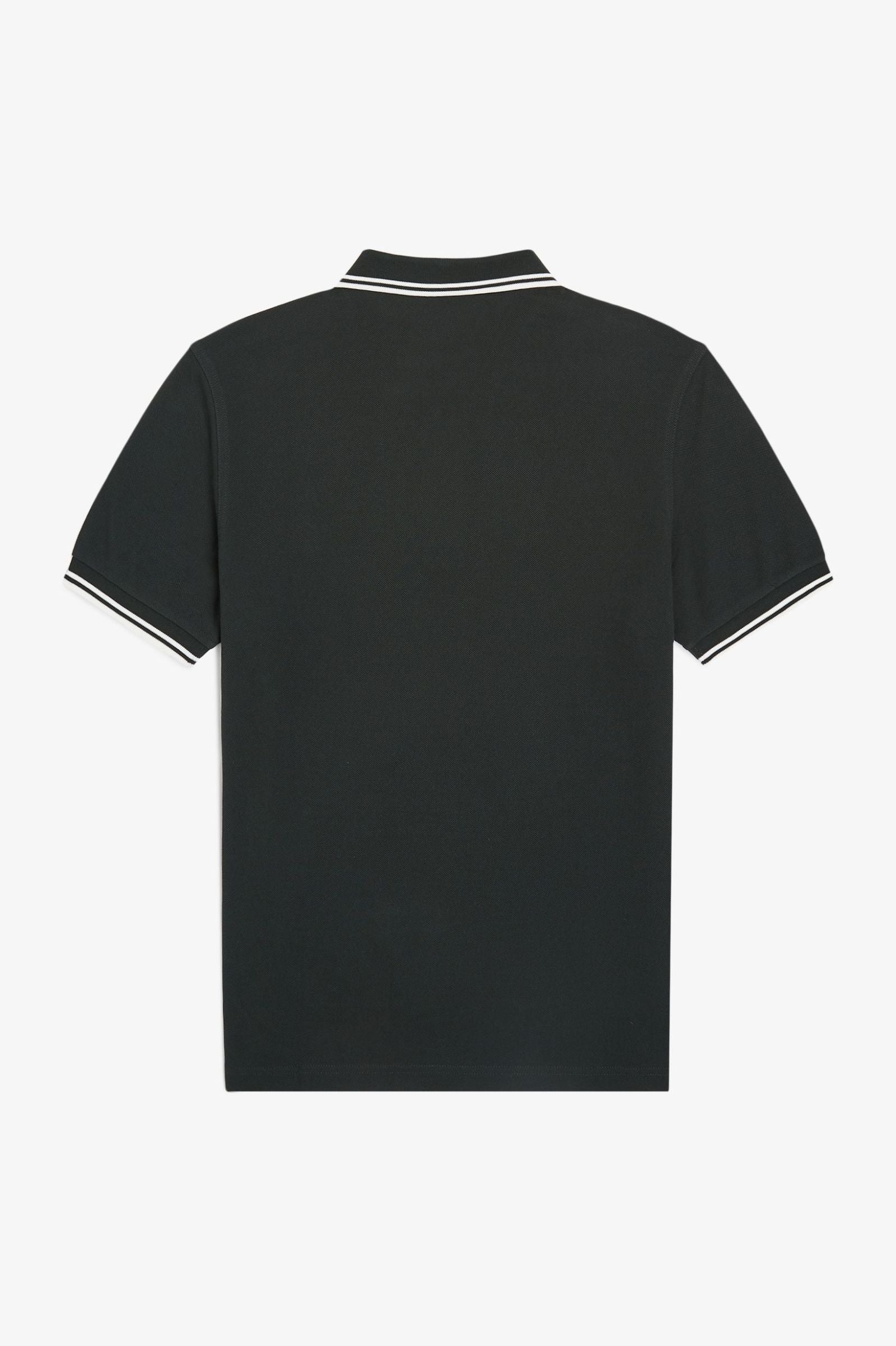 Twin Tipped Polo Fred Perry Shirt AW25 - Night Green / Snow White