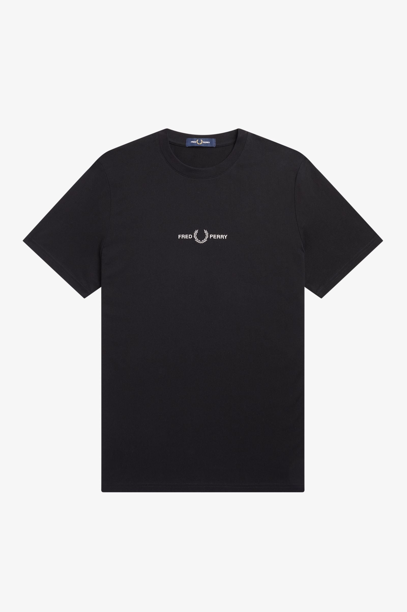 Fred Perry Embroidered T-Shirt - Black