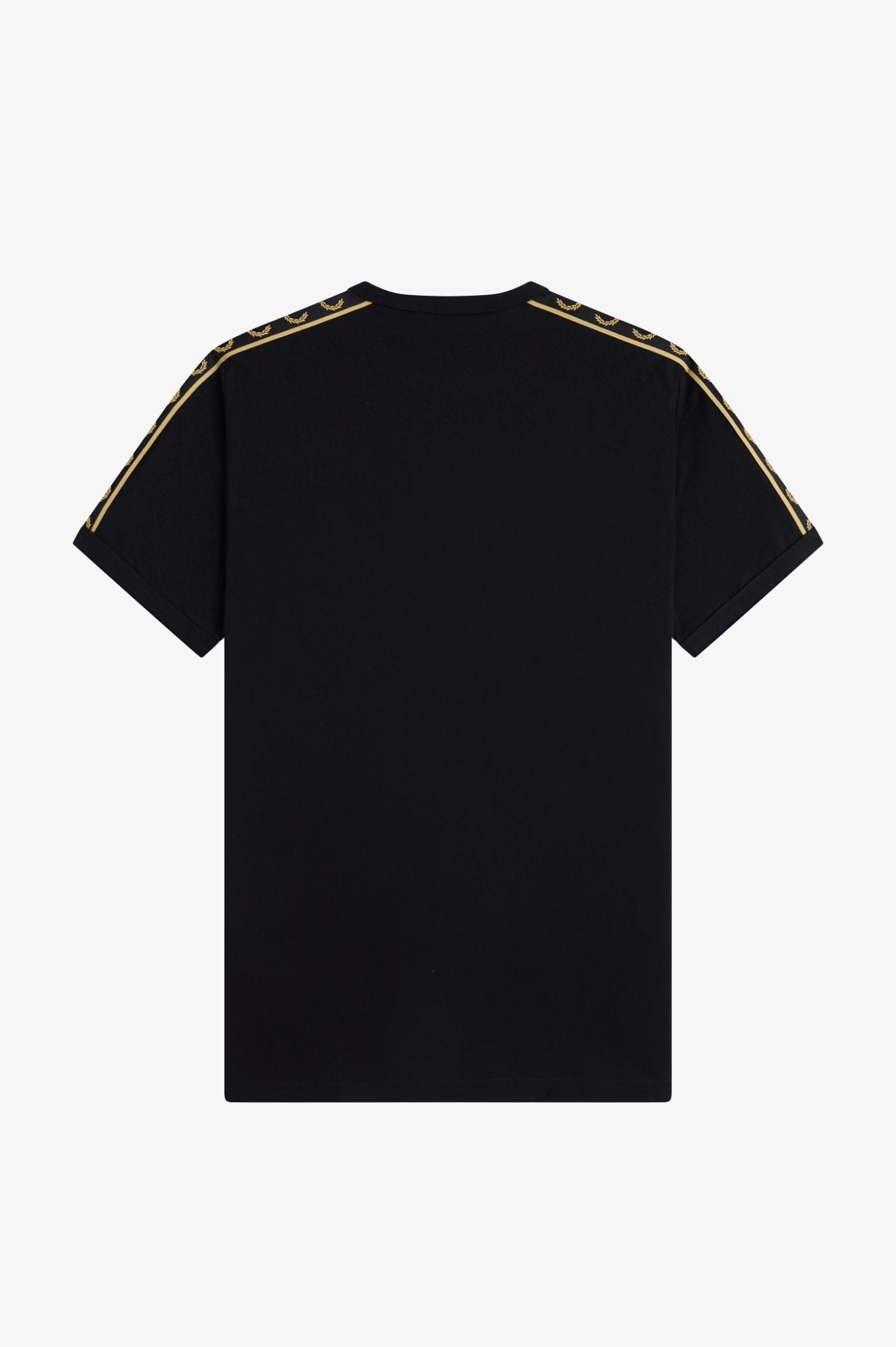 Fred Perry Contrast Tape Ringer T-Shirt - Black / Champagne