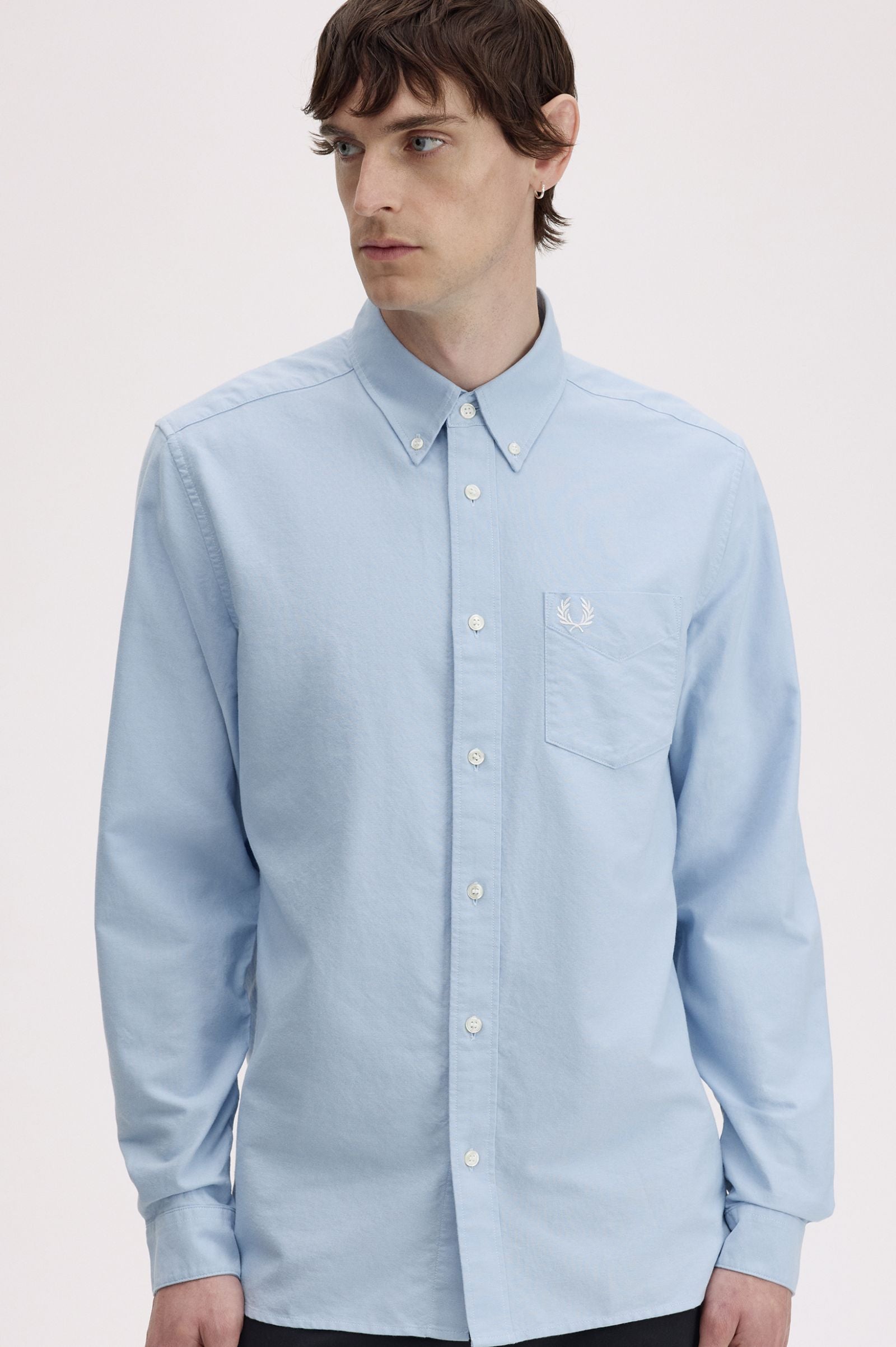 Oxford Shirt Fred Perry AW25 - Light Smoke