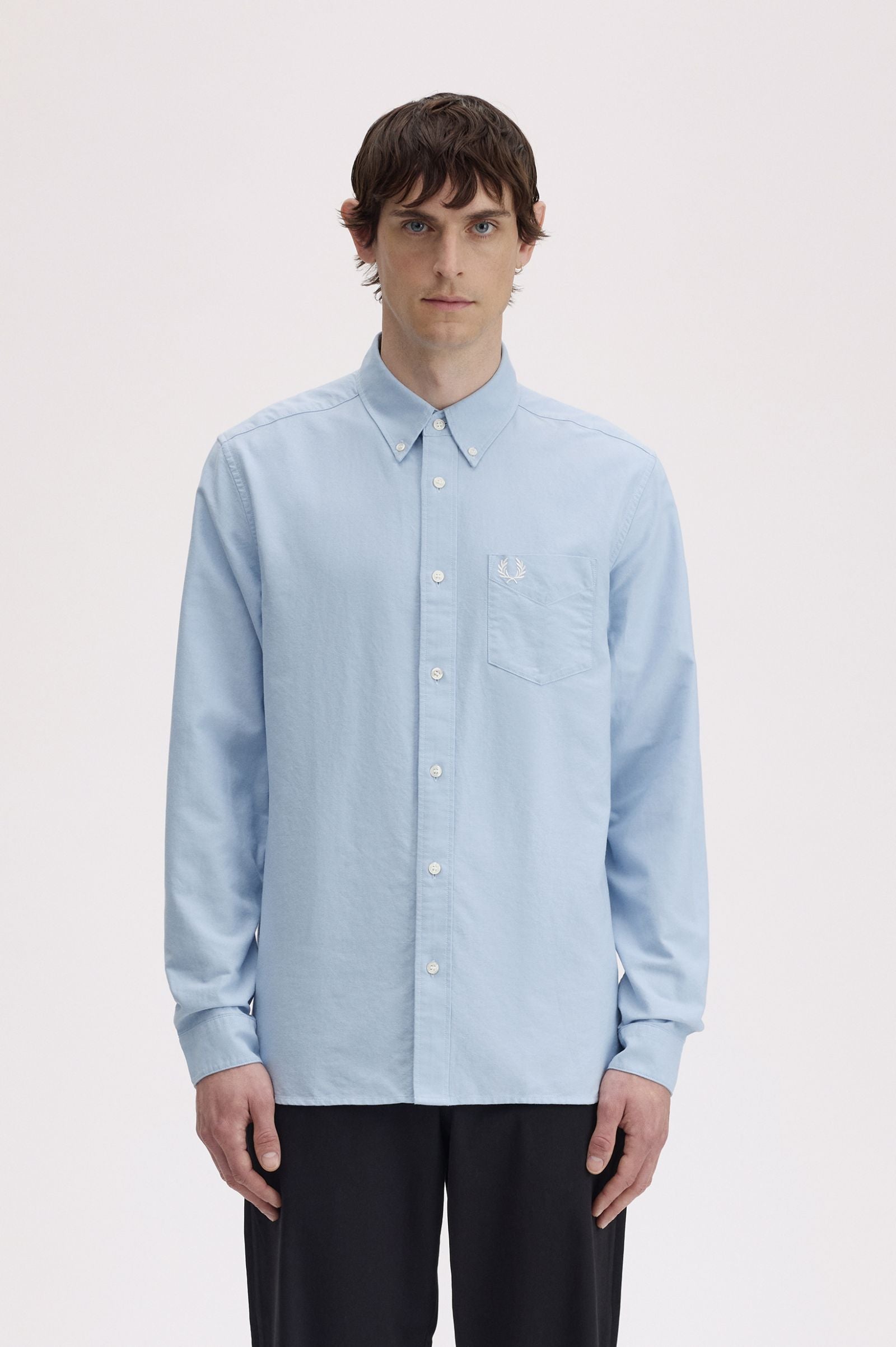Oxford Shirt Fred Perry AW25 - Light Smoke