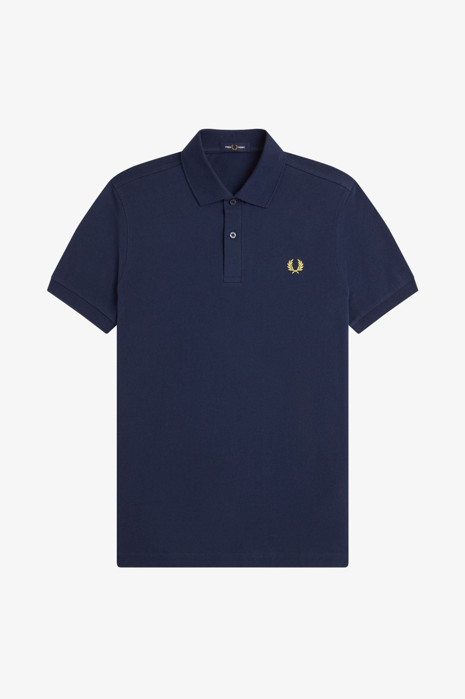 Fred Perry The Fred Perry Shirt - Tennis Blue / Lemon Barley