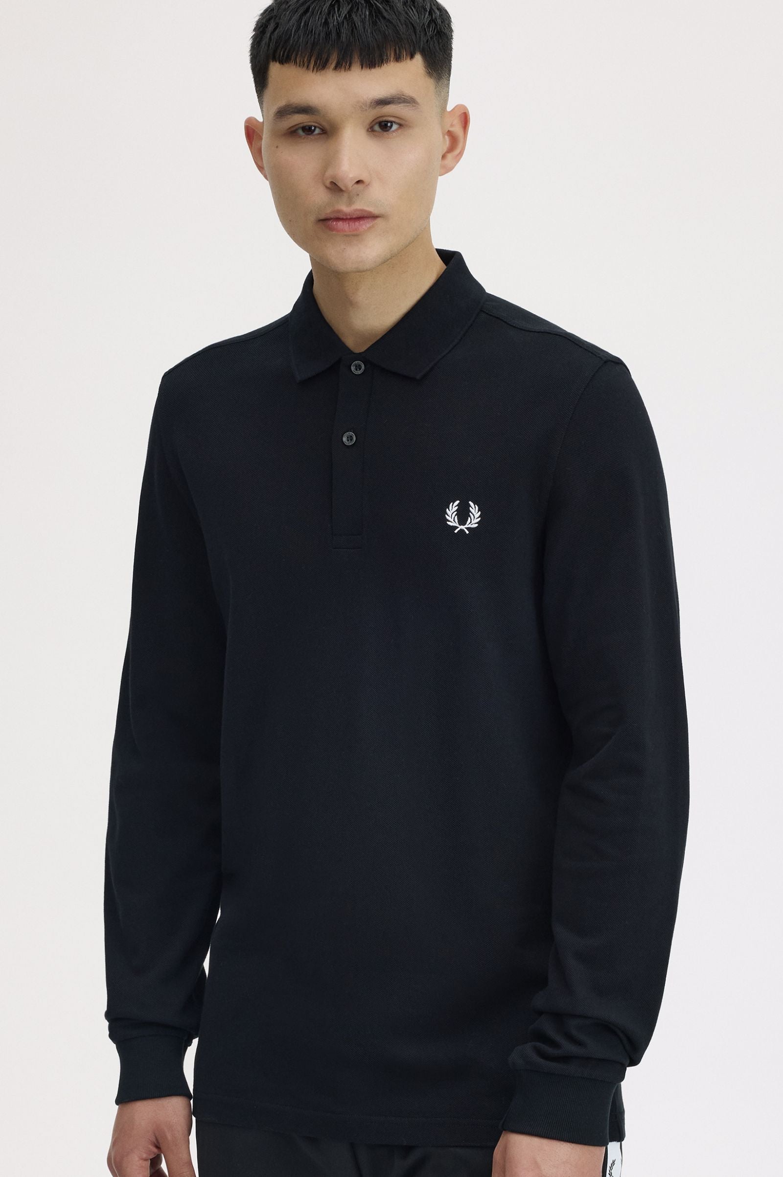 Long Sleeve Fred Perry Shirt AW25 - Black