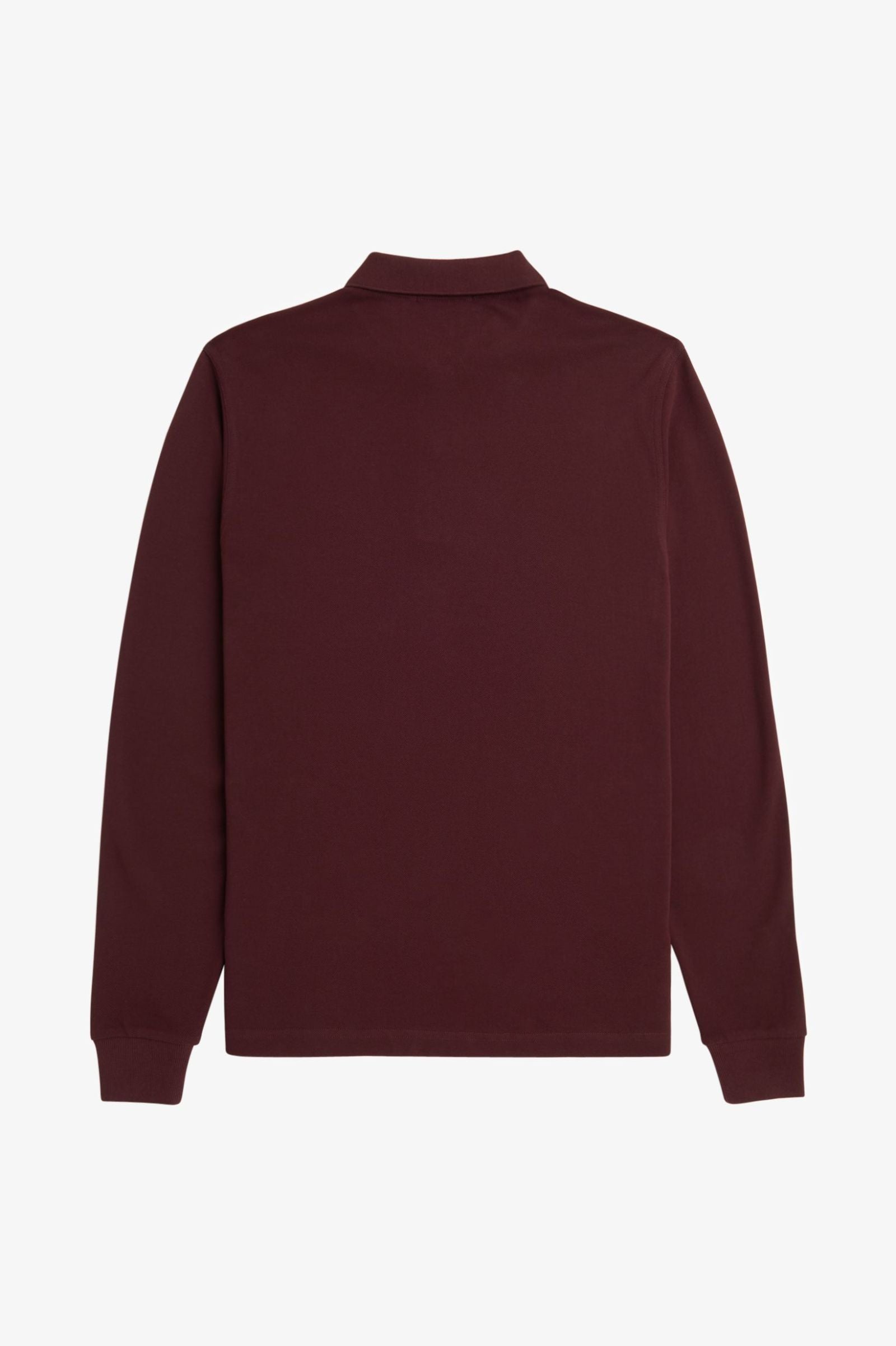 Long Sleeve Fred Perry Shirt AW25 - Oxblood