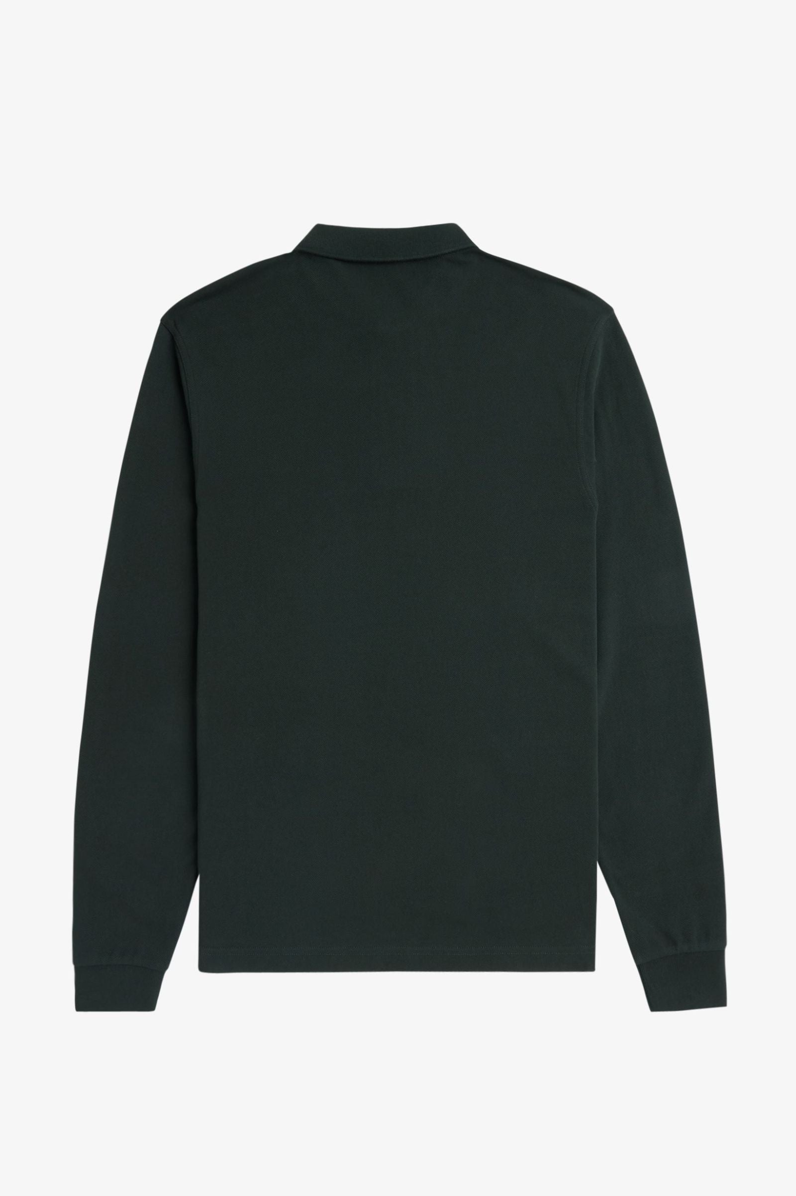 Long Sleeve Fred Perry Shirt AW25 - Nightgreen / Snow White