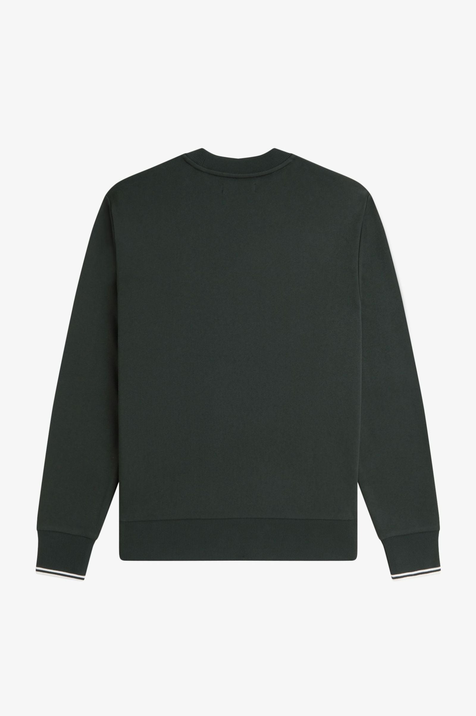 Crew Neck Sweatshirt Fred Perry AW25 - Night Green / Snow White