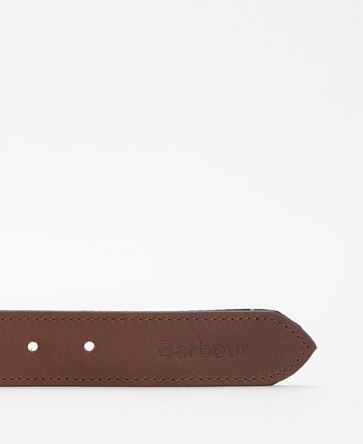Barbour – Reversible Tartan Leather Belt – Classic Tartan/Brown