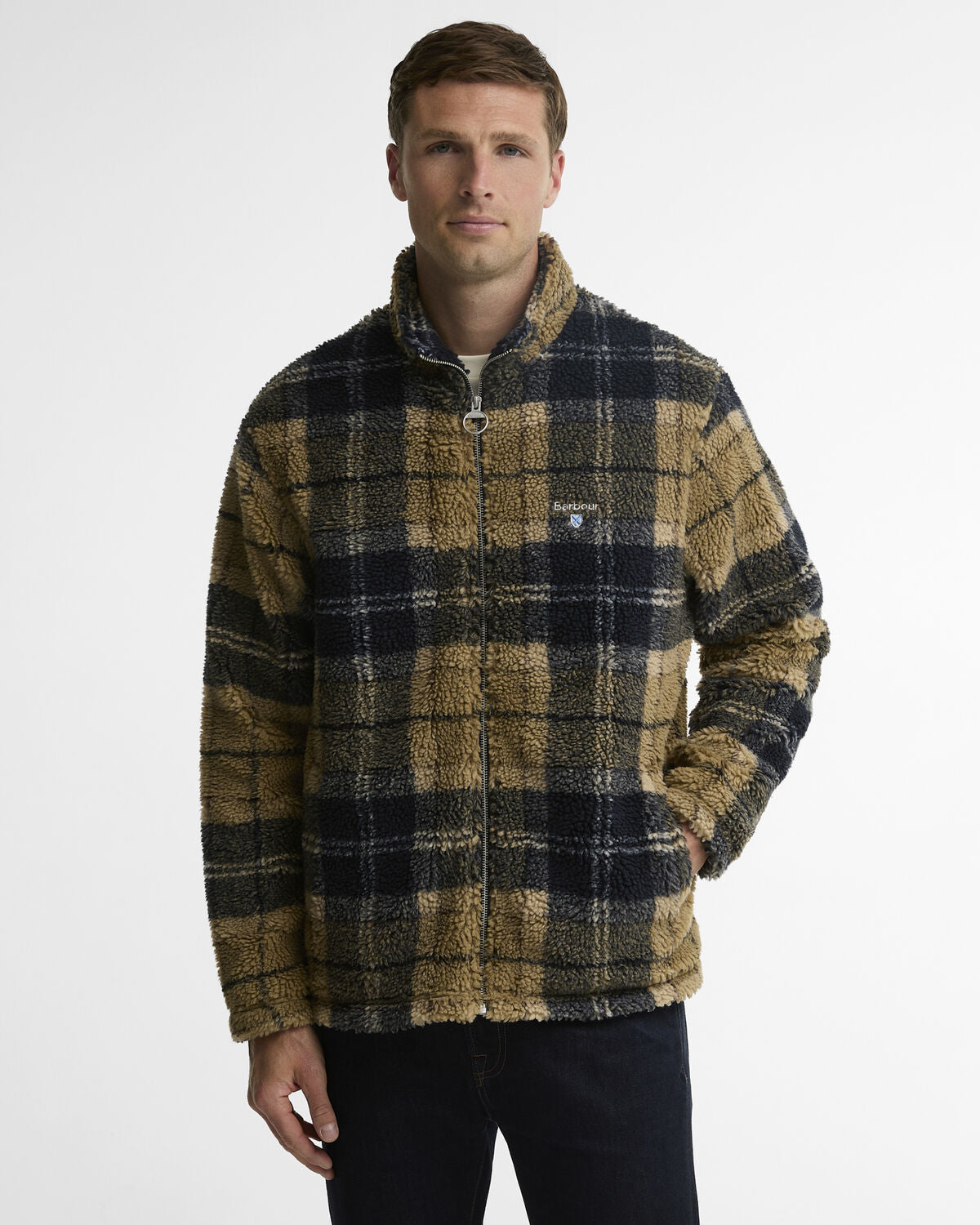 Barbour – Tartan Fleece Zip Through – Birchwood Dress Tartan
