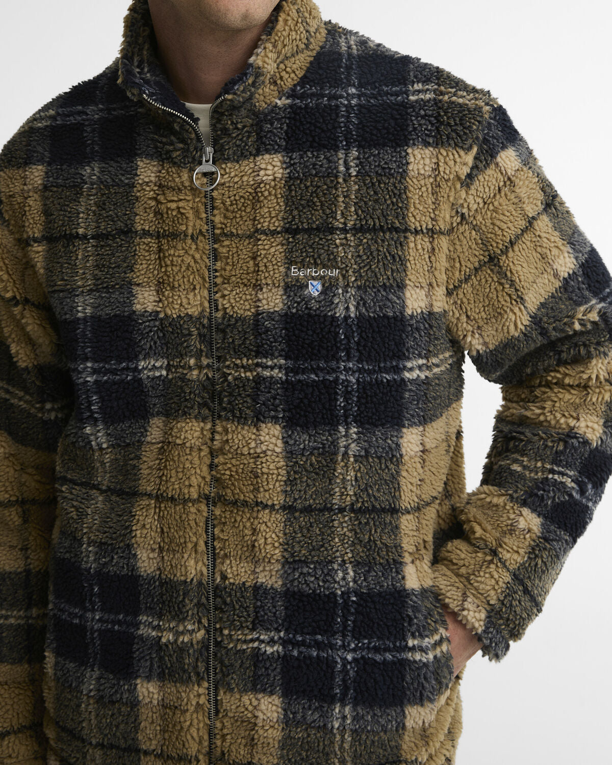 Barbour – Tartan Fleece Zip Through – Birchwood Dress Tartan
