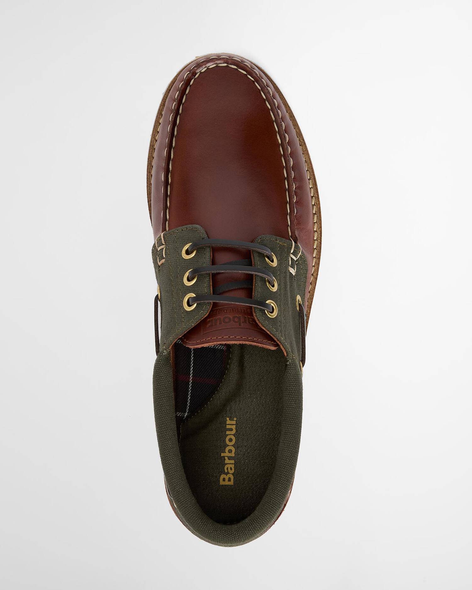 Deck Boat Shoes Barbour AW25 - Mahogany