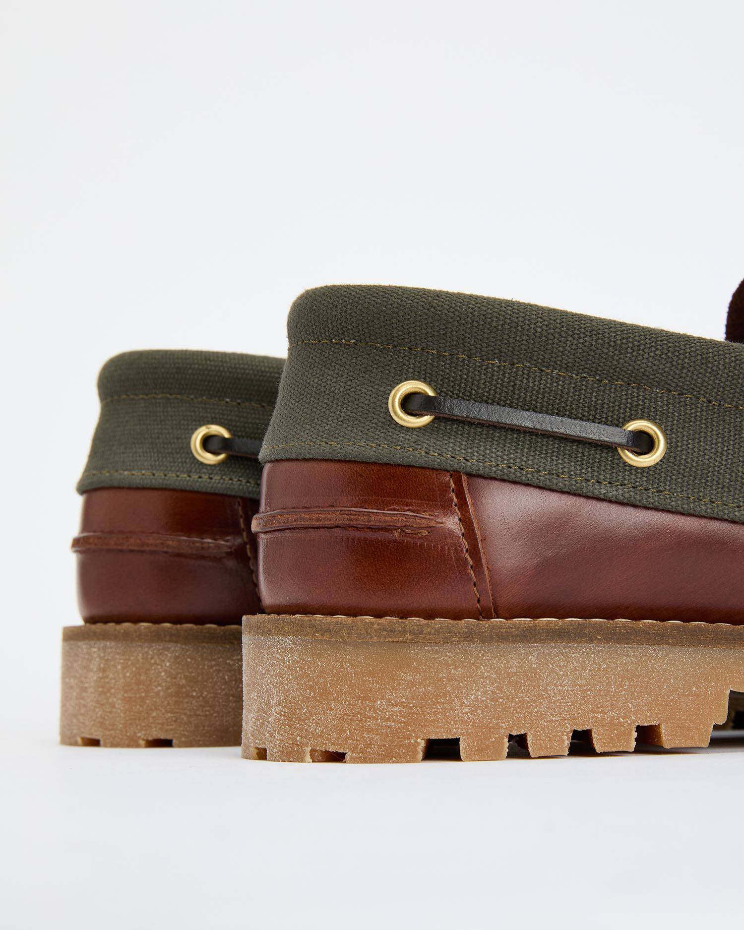 Deck Boat Shoes Barbour AW25 - Mahogany