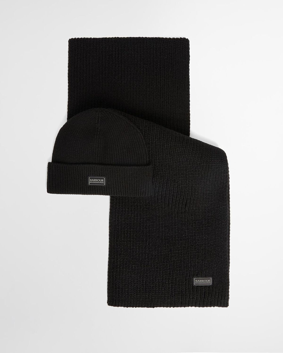 Barbour International – Sweeper Legacy Beanie Gift Set – Black