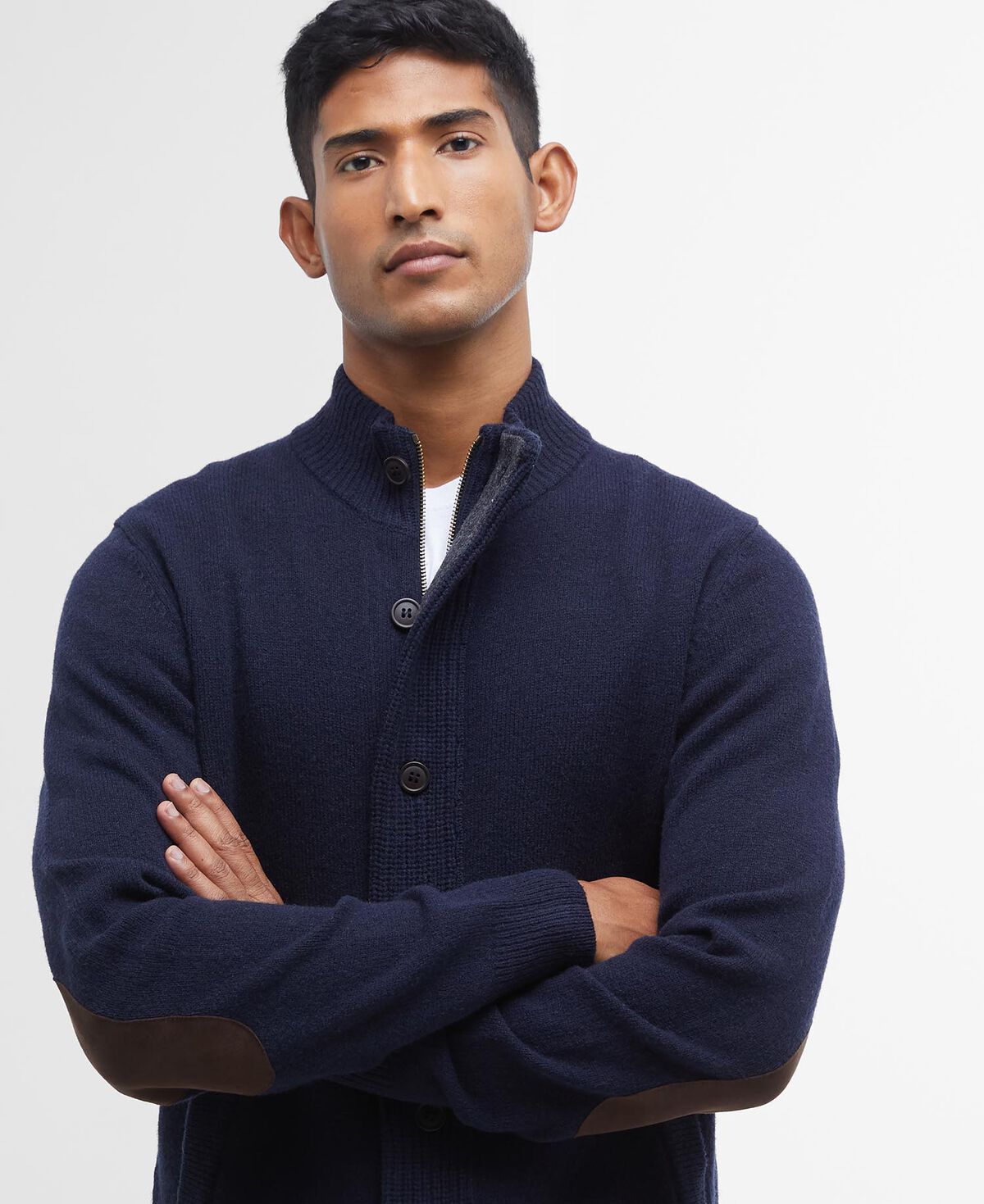 Barbour – Essential Patch Zip Through – Navy