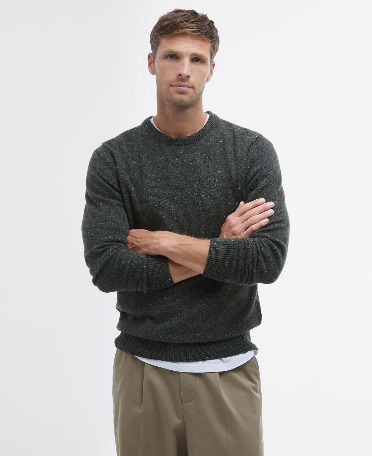 Barbour – Essential Tisbury Crew – Dark Seaweed