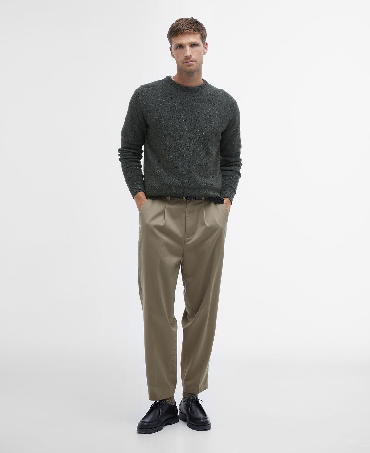 Barbour – Essential Tisbury Crew – Dark Seaweed