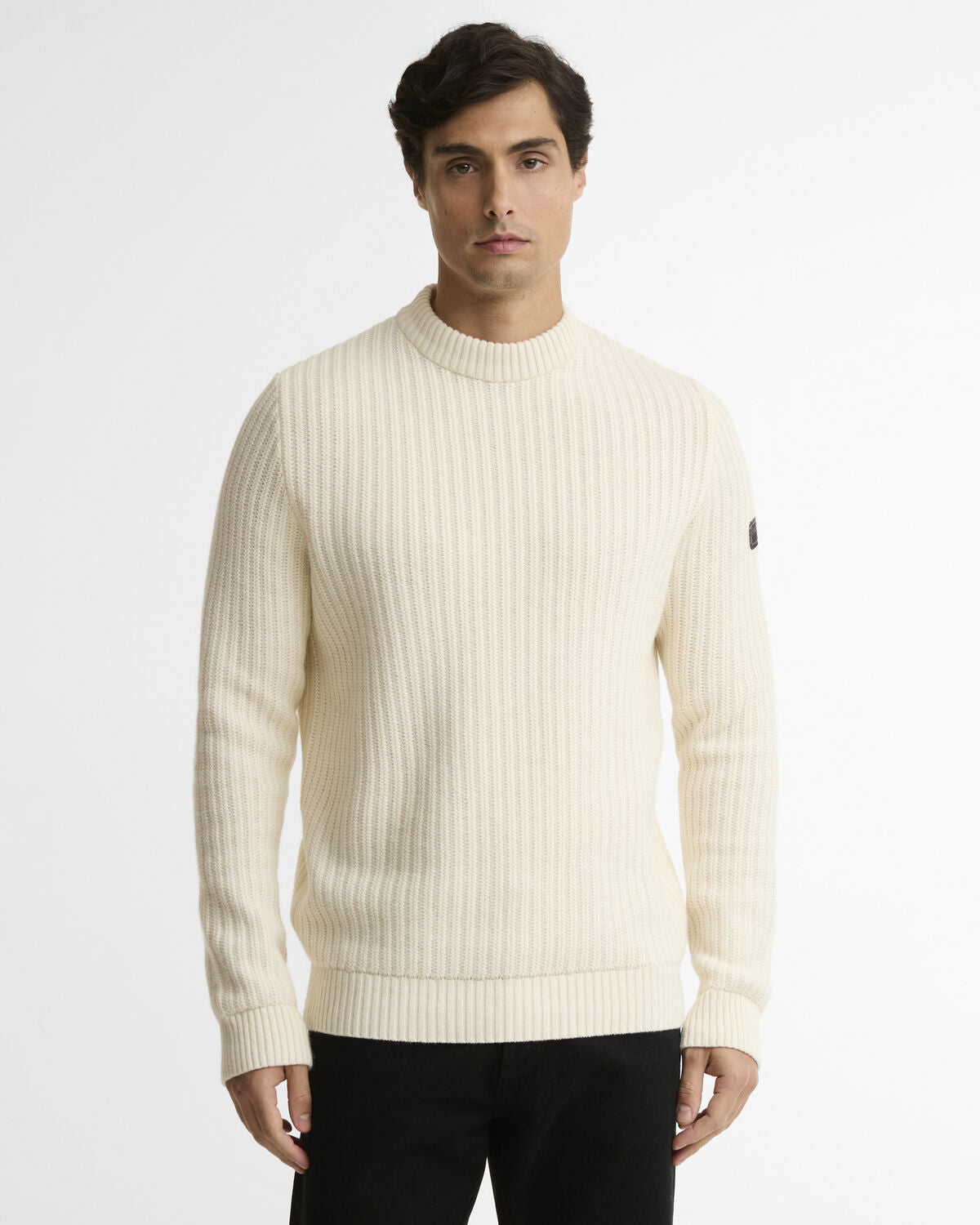 Barbour International – Oxham Crew Jumper – Whisper White