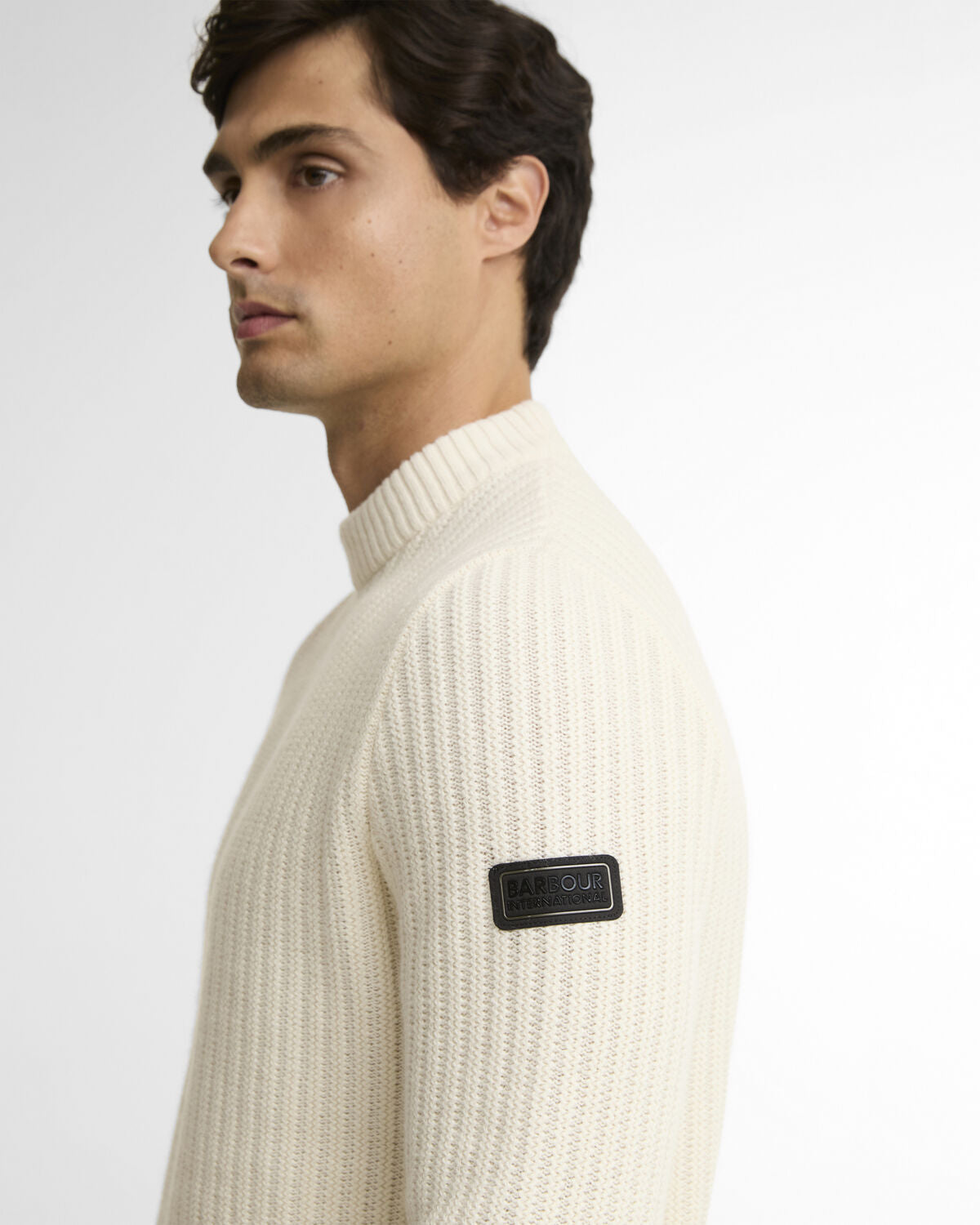 Barbour International – Oxham Crew Jumper – Whisper White