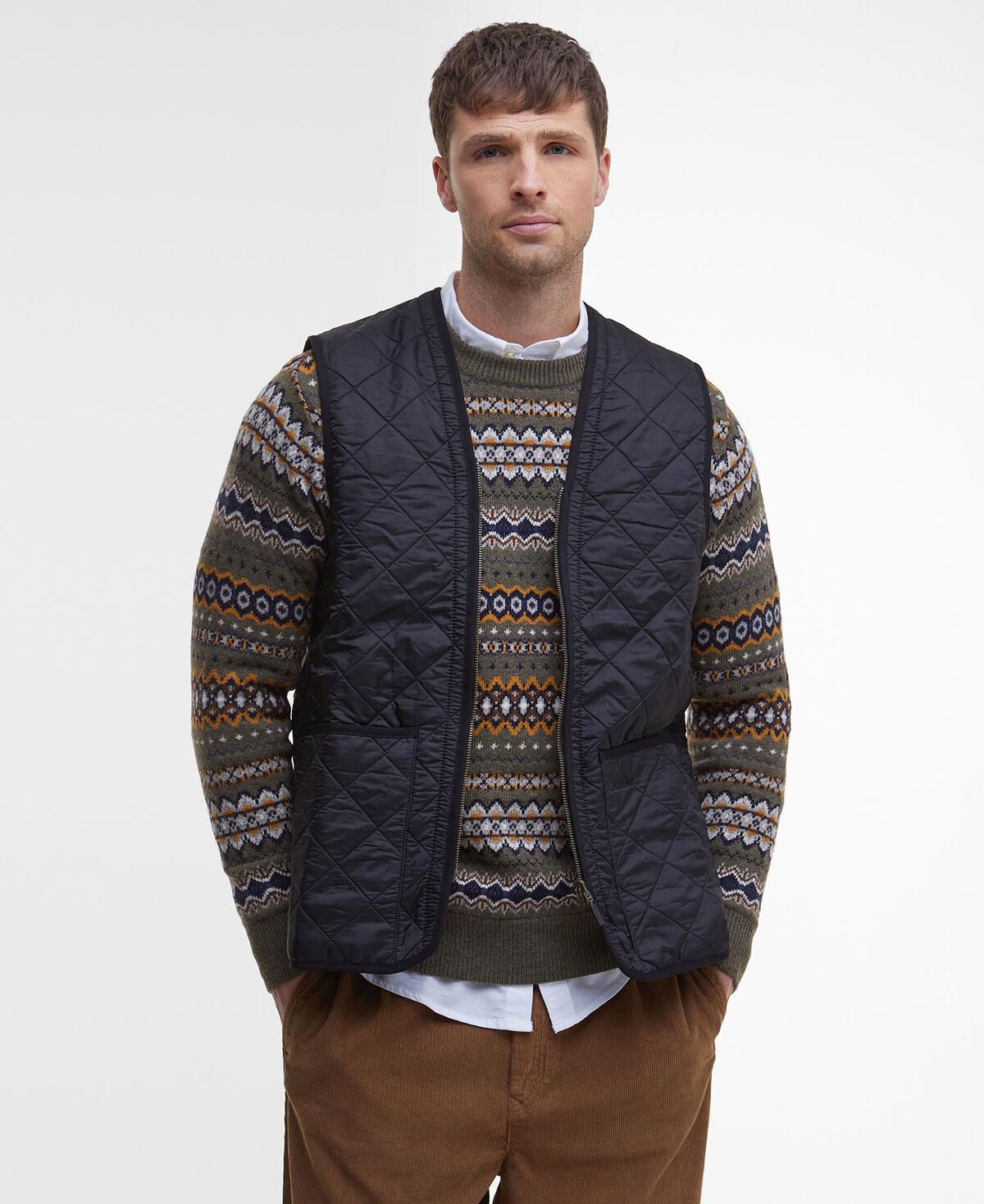 Barbour – Polarquilt Waistcoat Zip Liner – Black
