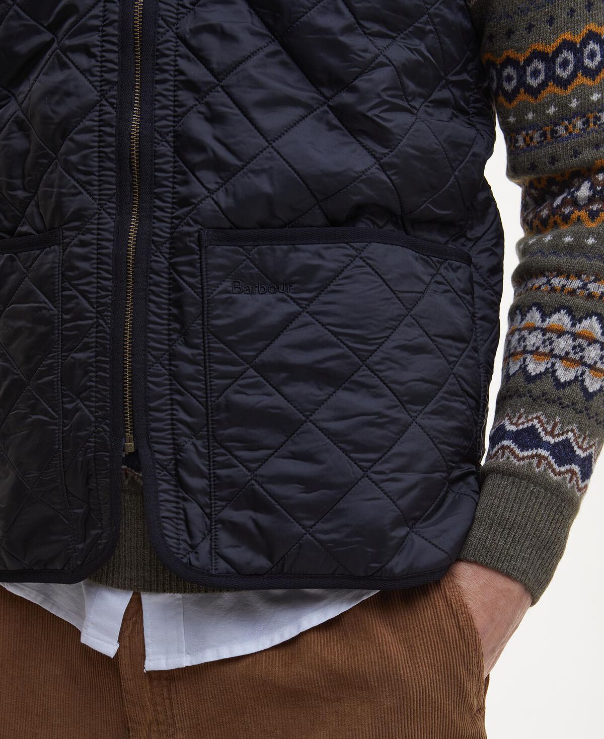 Barbour – Polarquilt Waistcoat Zip Liner – Black